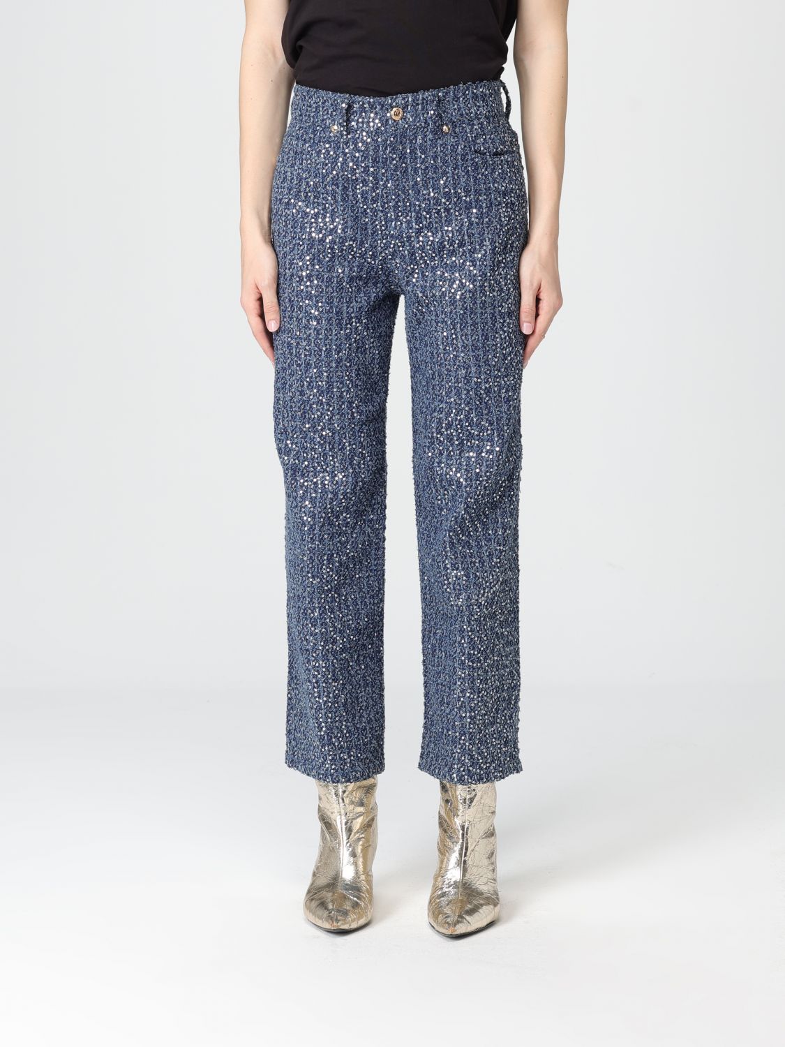 Just Cavalli Pants  Woman Color Blue In Blue