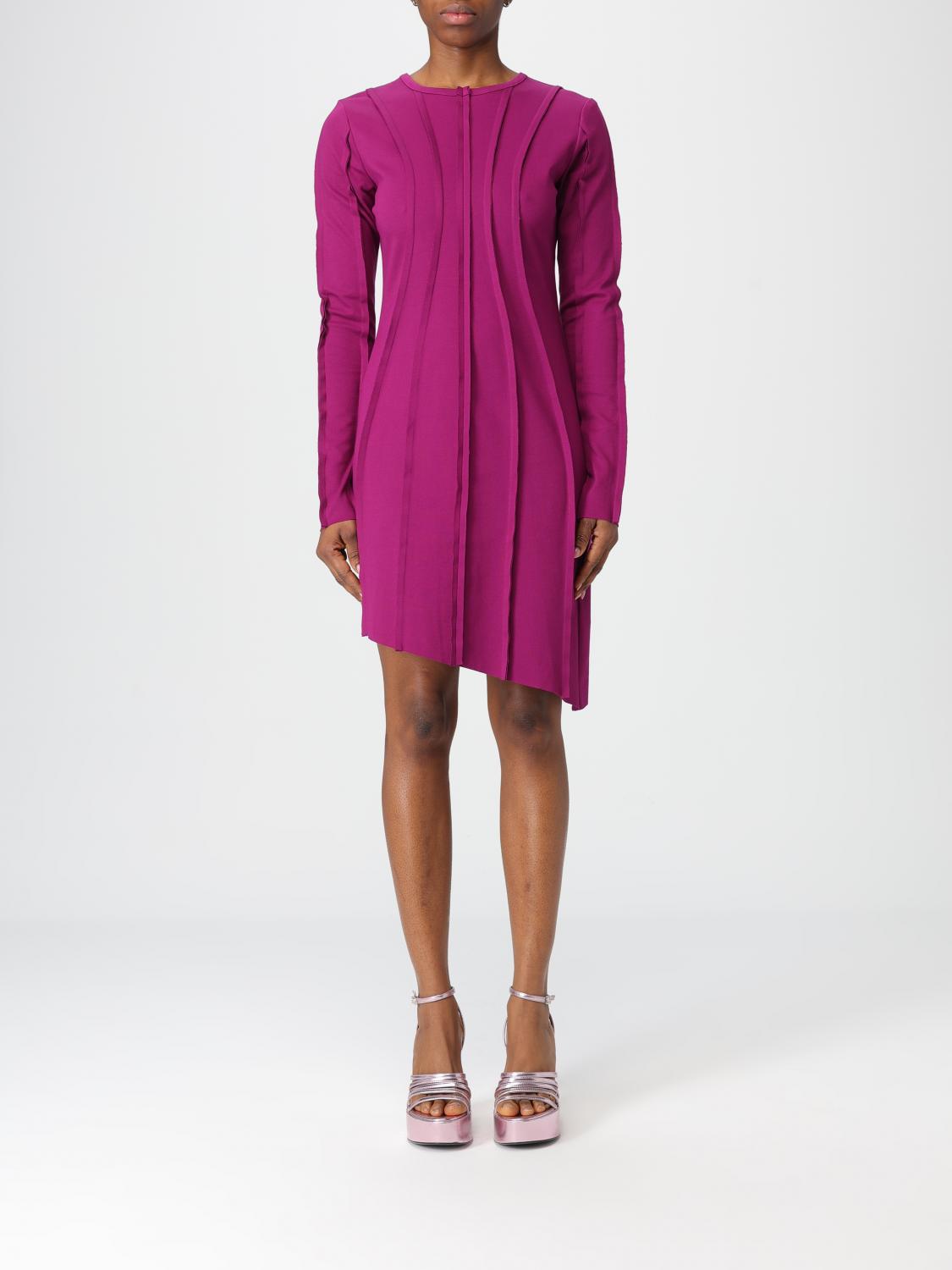 Just Cavalli Dress  Woman Color Cherry In Purple