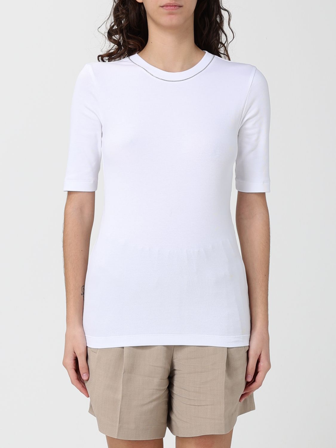 BRUNELLO CUCINELLI T-Shirt Damen Farbe Weiß