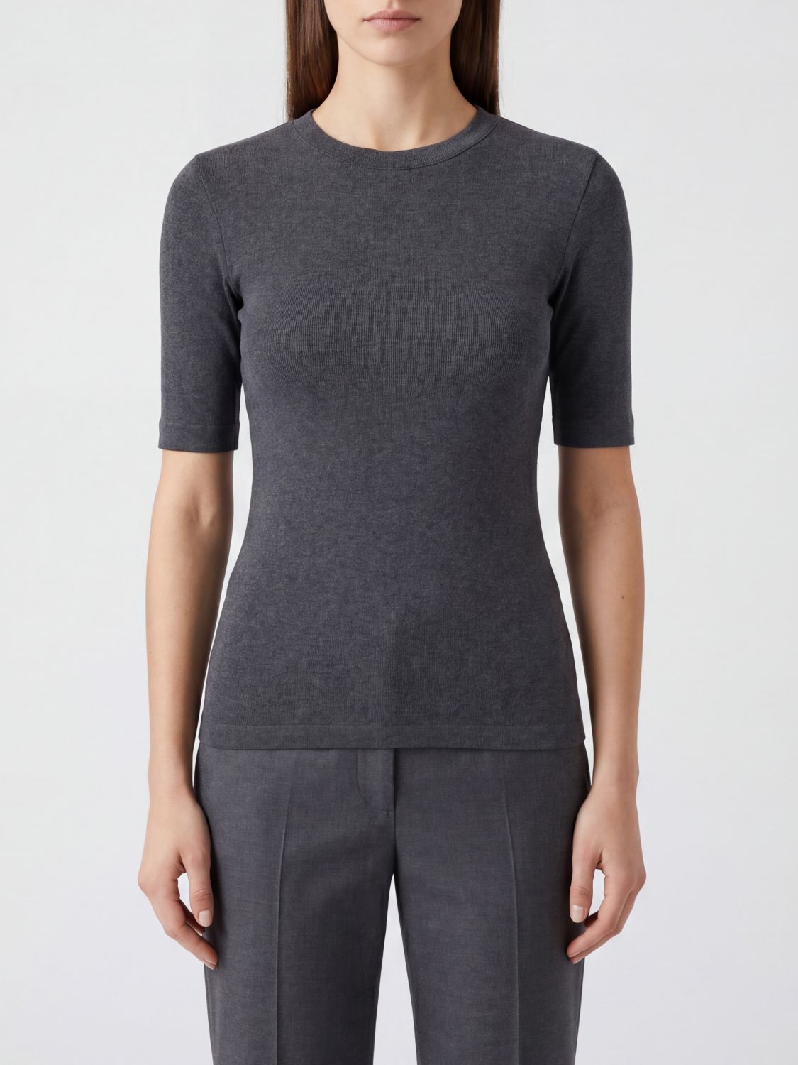 BRUNELLO CUCINELLI T-shirt in cotone con monile nickel-free