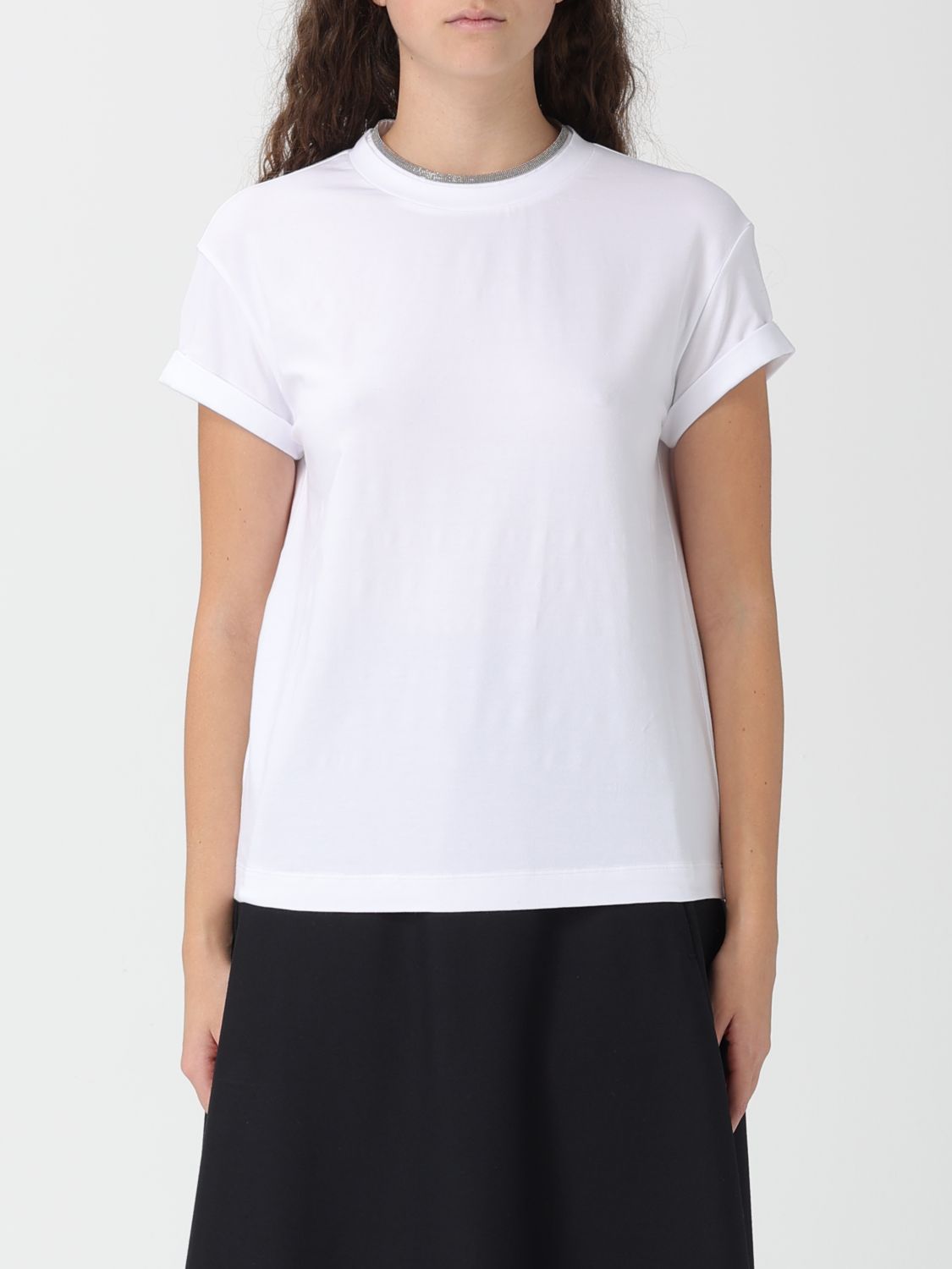 BRUNELLO CUCINELLI T-Shirt Damen Farbe Weiß