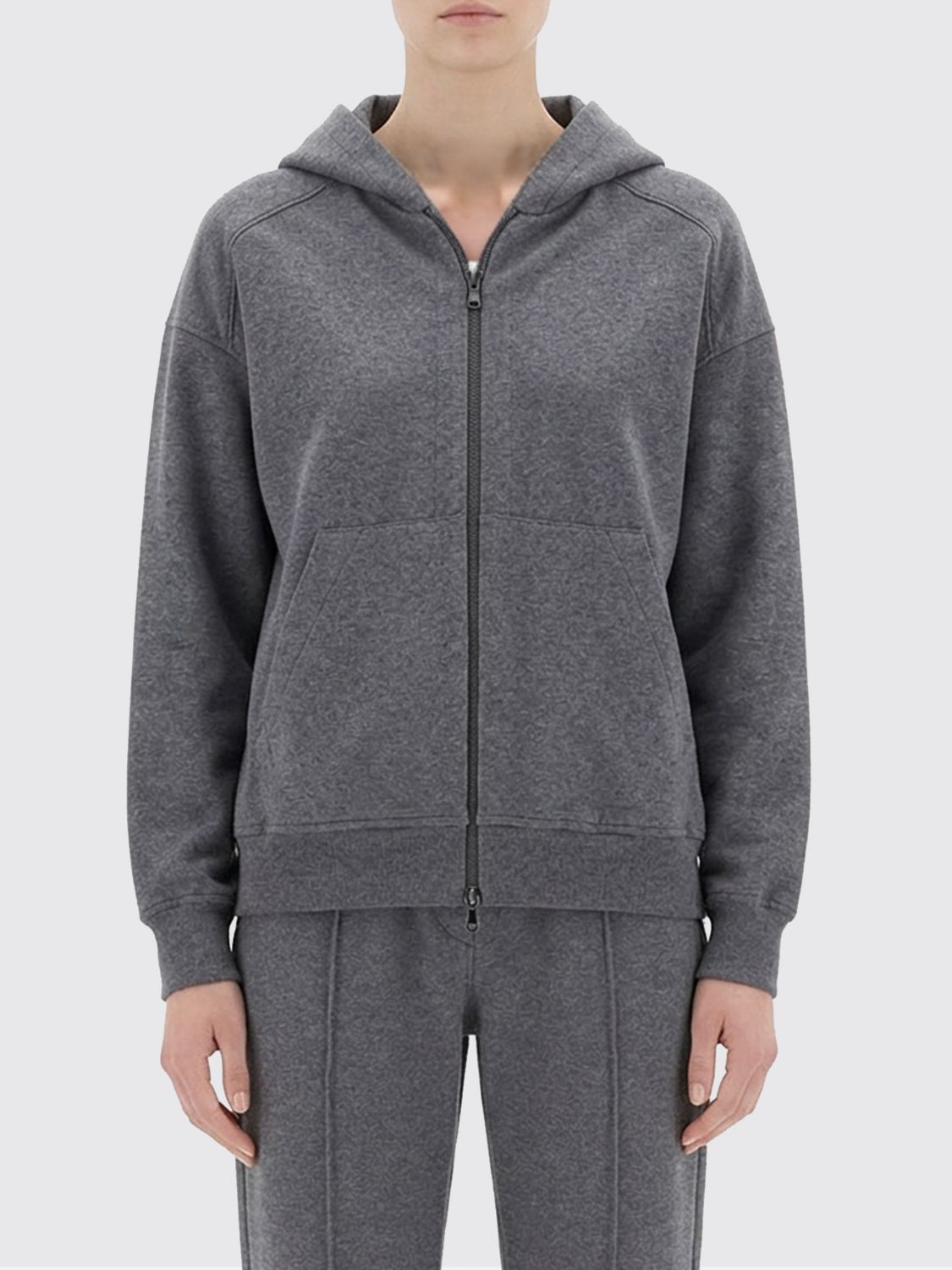 BRUNELLO CUCINELLI BRUNELLO CUCINELLI Sweatshirt Woman color Grey　BRUNELLO CUCINELLI スウェットシャツ レディース カラー グレー