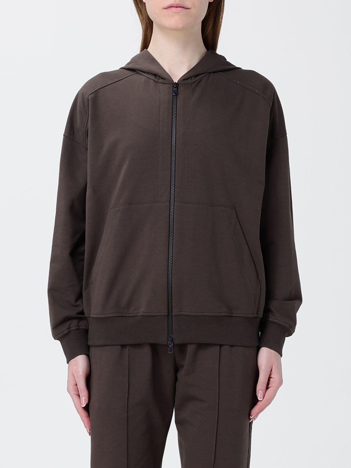 BRUNELLO CUCINELLI Sweatshirt Damen Farbe Braun