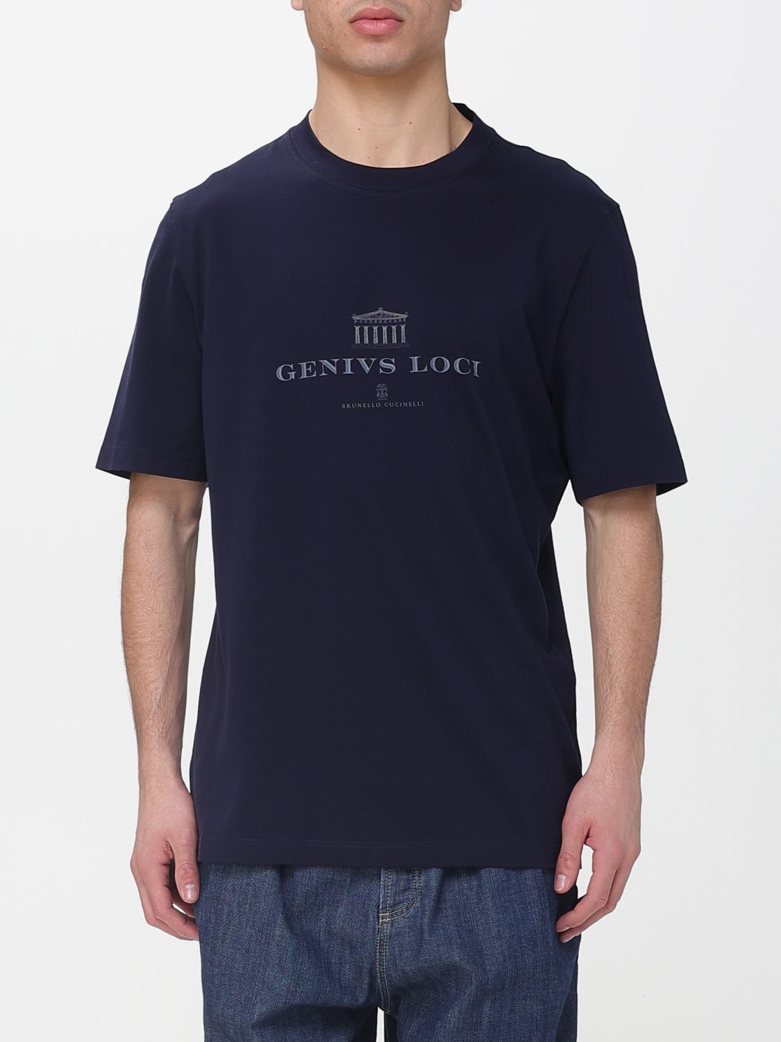BRUNELLO CUCINELLI T-Shirt Herren Farbe Blau