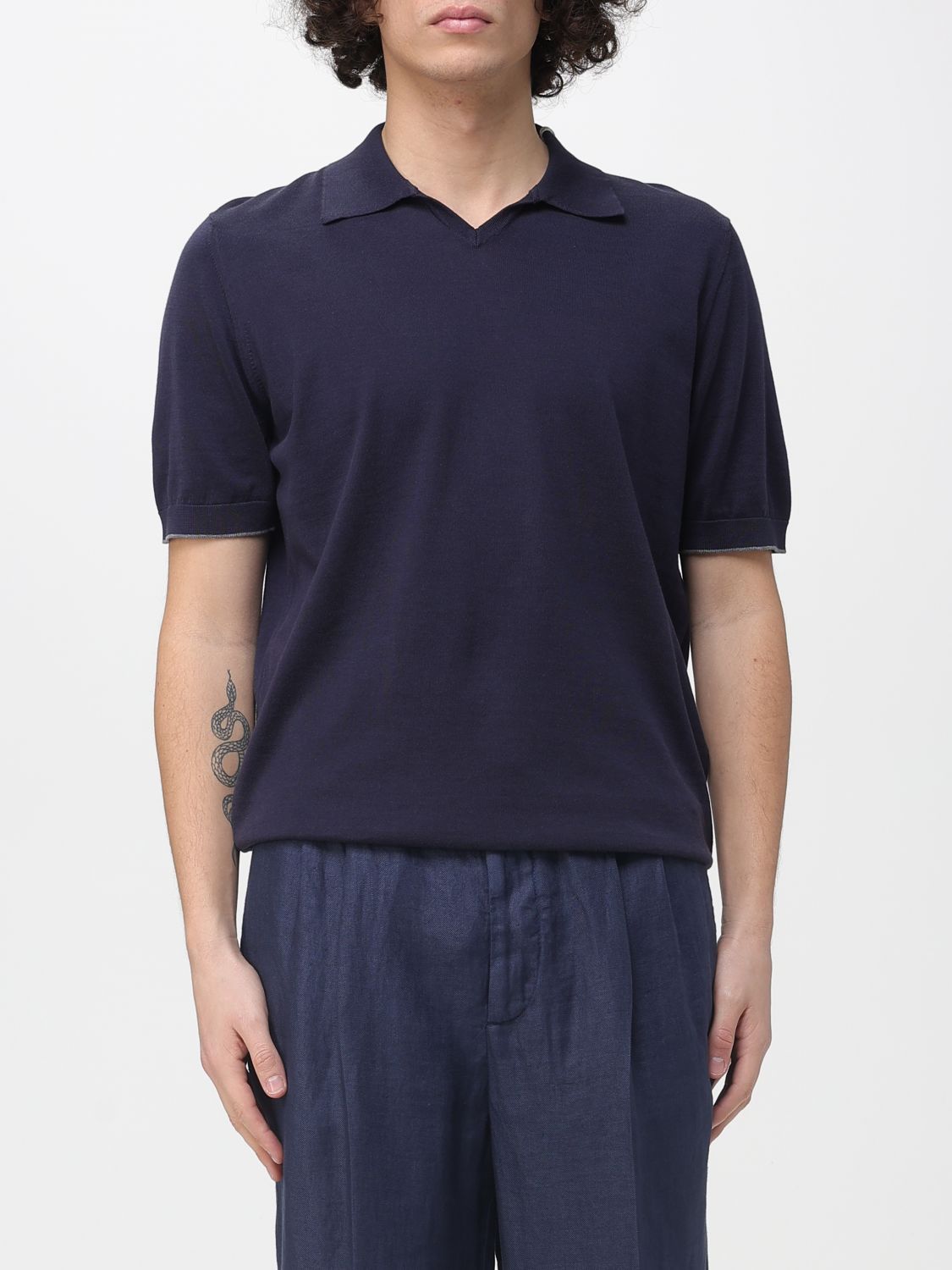 BRUNELLO CUCINELLI Polo Herren Farbe Blau 1