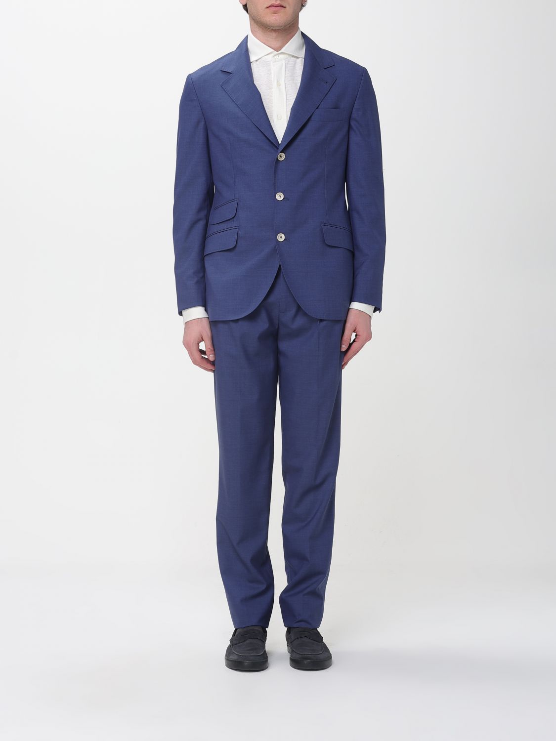 BRUNELLO CUCINELLI BRUNELLO CUCINELLI Suit Men color Blue　BRUNELLO CUCINELLI スーツ メンズ カラー ブルー