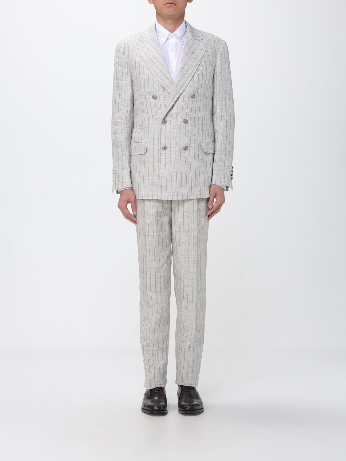 BRUNELLO CUCINELLI BRUNELLO CUCINELLI Suit Men color Beige　BRUNELLO CUCINELLI スーツ メンズ カラー ベージュ