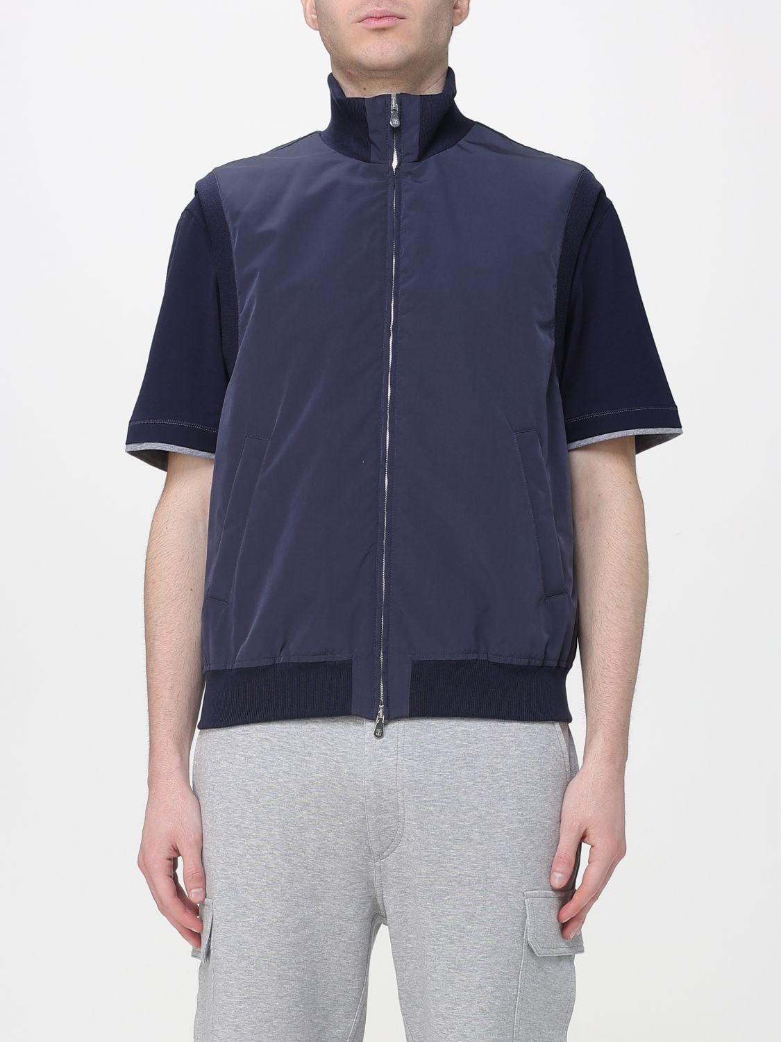 BRUNELLO CUCINELLI Weste Herren Farbe Blau