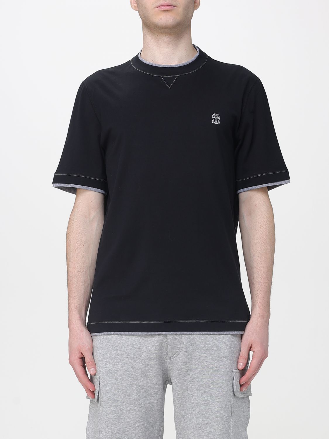 Brunello Cucinelli T-Shirt Men color Black