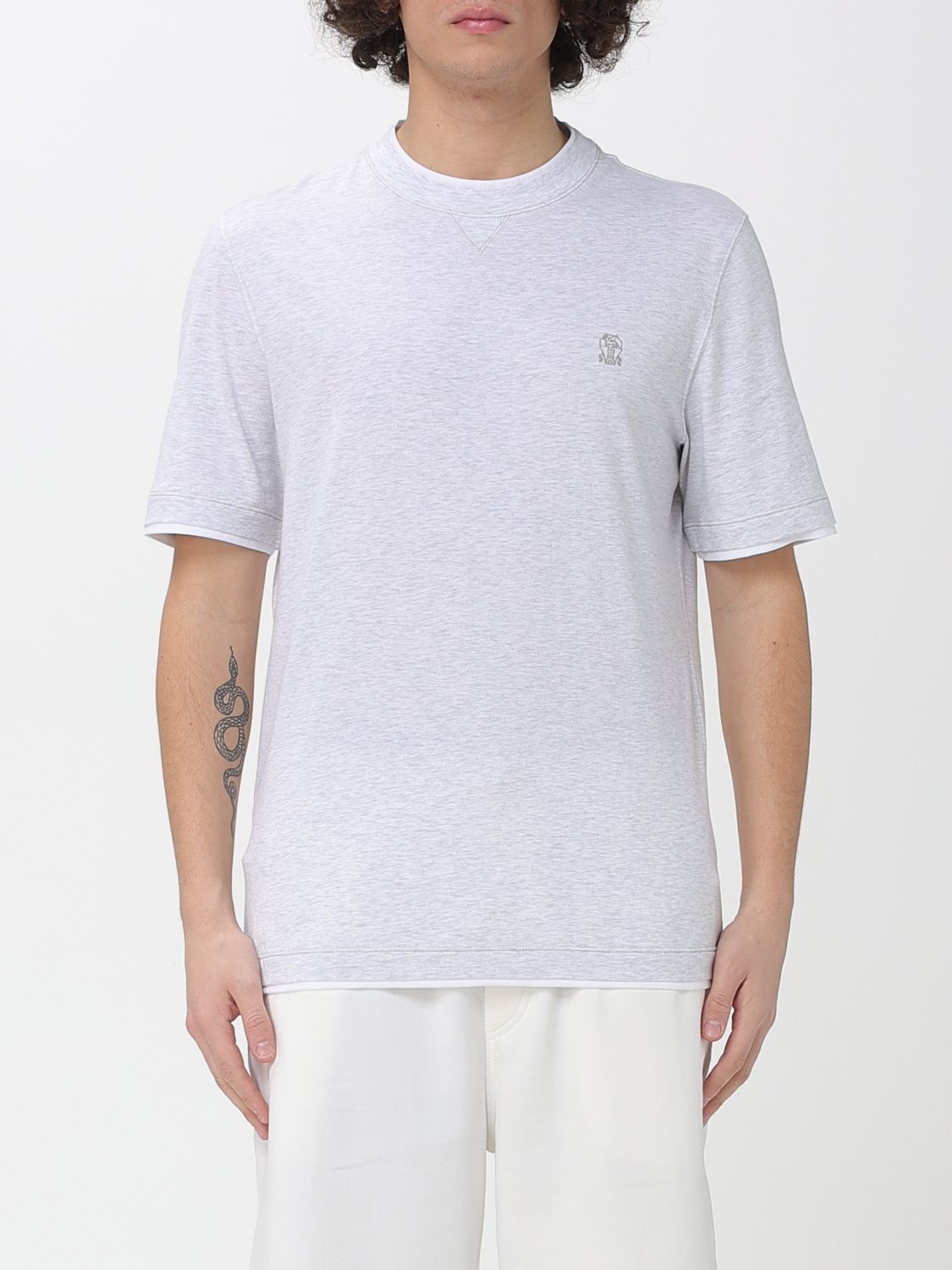 BRUNELLO CUCINELLI T-Shirt Men color Grey
