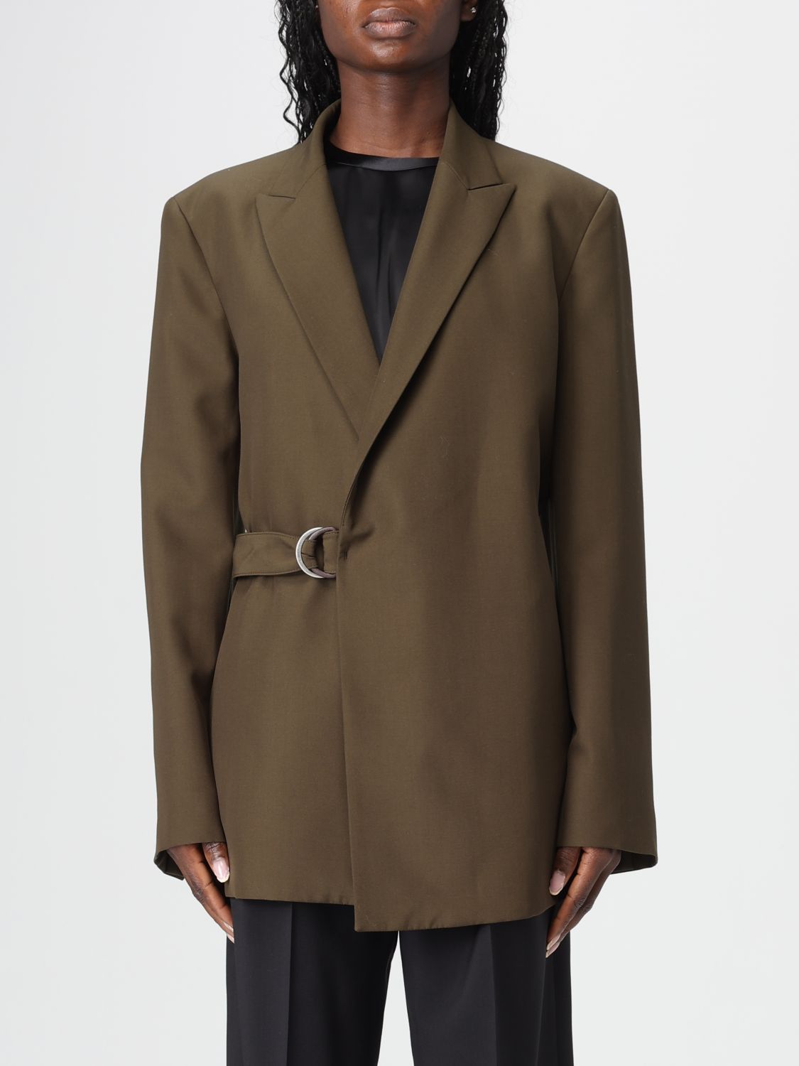 LOEWE LOEWE Jacket Woman color Green　ロエベ ジャケット ウィメンズ カラー グリーン