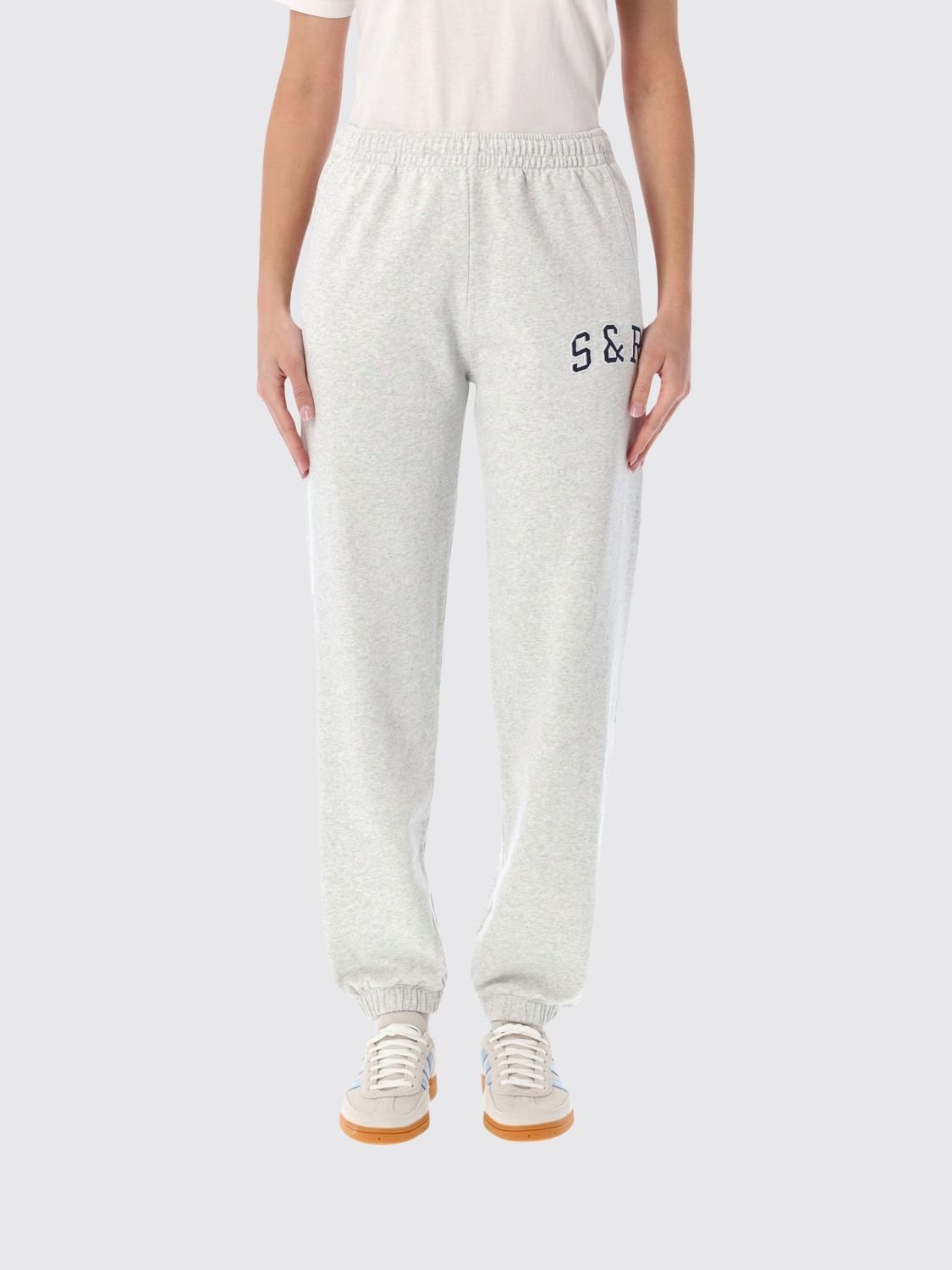 Sporty And Rich Pants Sporty & Rich Woman Color Grey In White