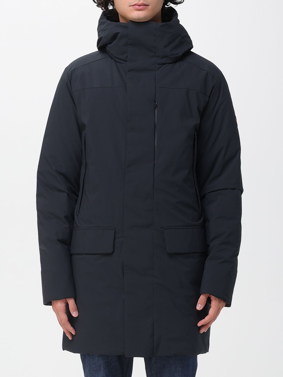 Save The Duck Coat  Men Color Black In Blue