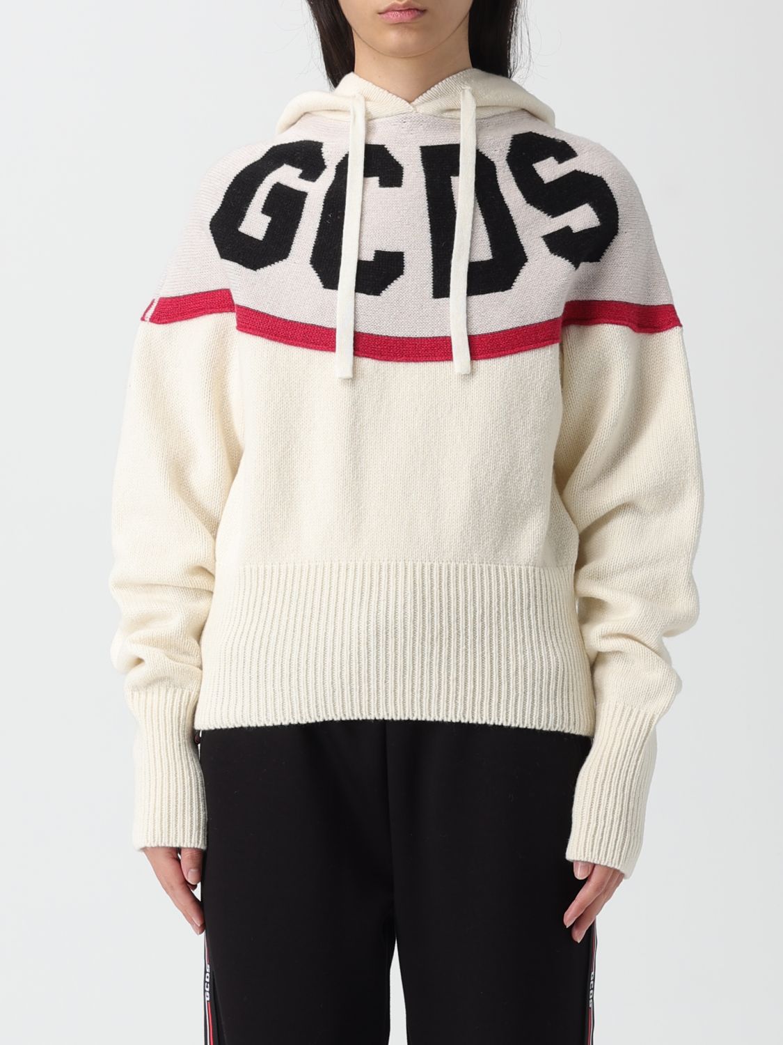 Gcds Sweater  Woman Color Grey In White