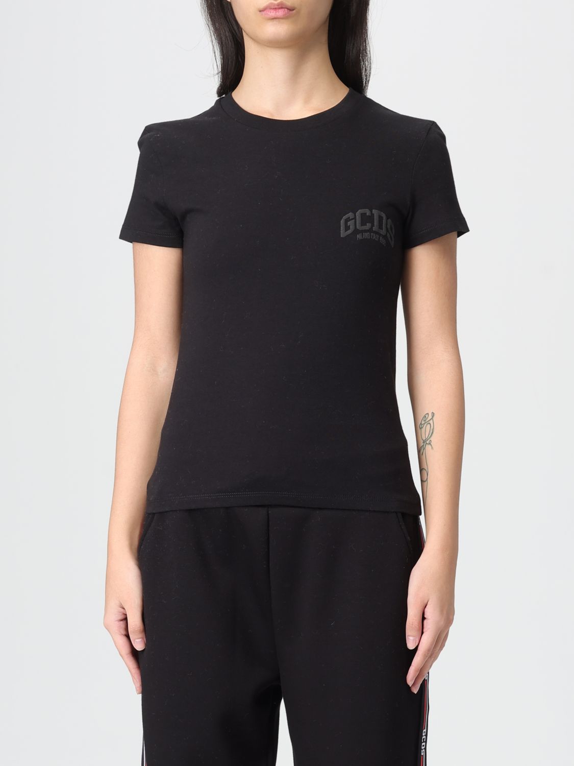 Gcds T-shirt  Woman Color Black In Multi