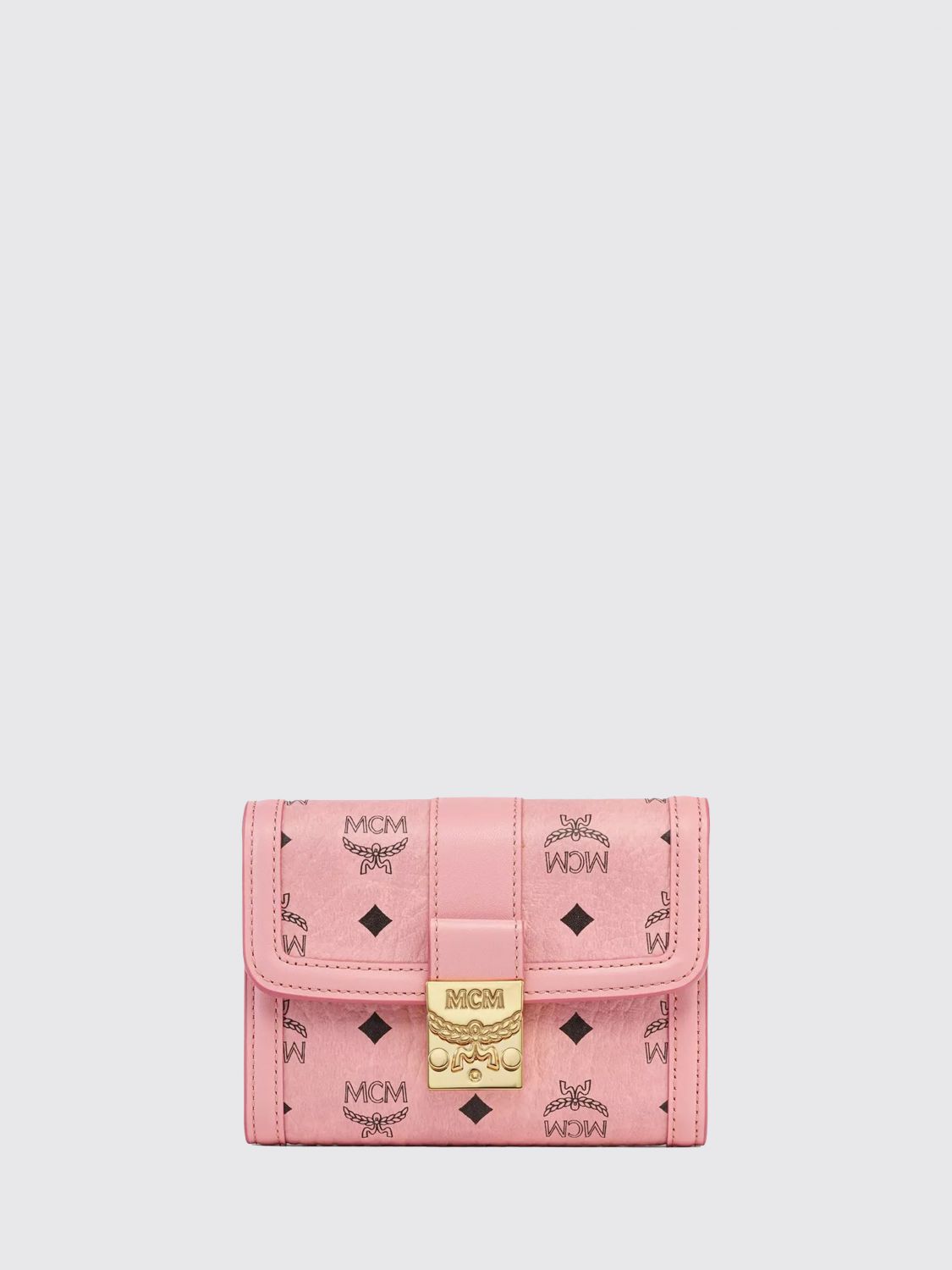 Mcm Wallet "tracy" In Pink