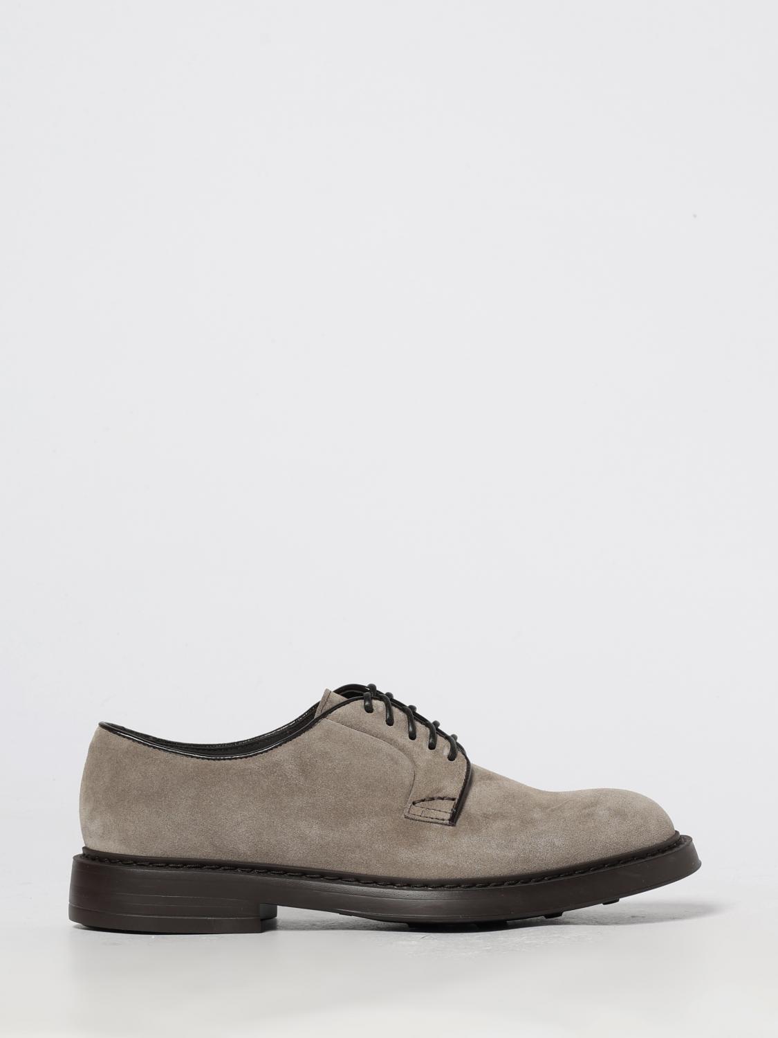 Doucal's Brogue Shoes Men Color Beige In Gray
