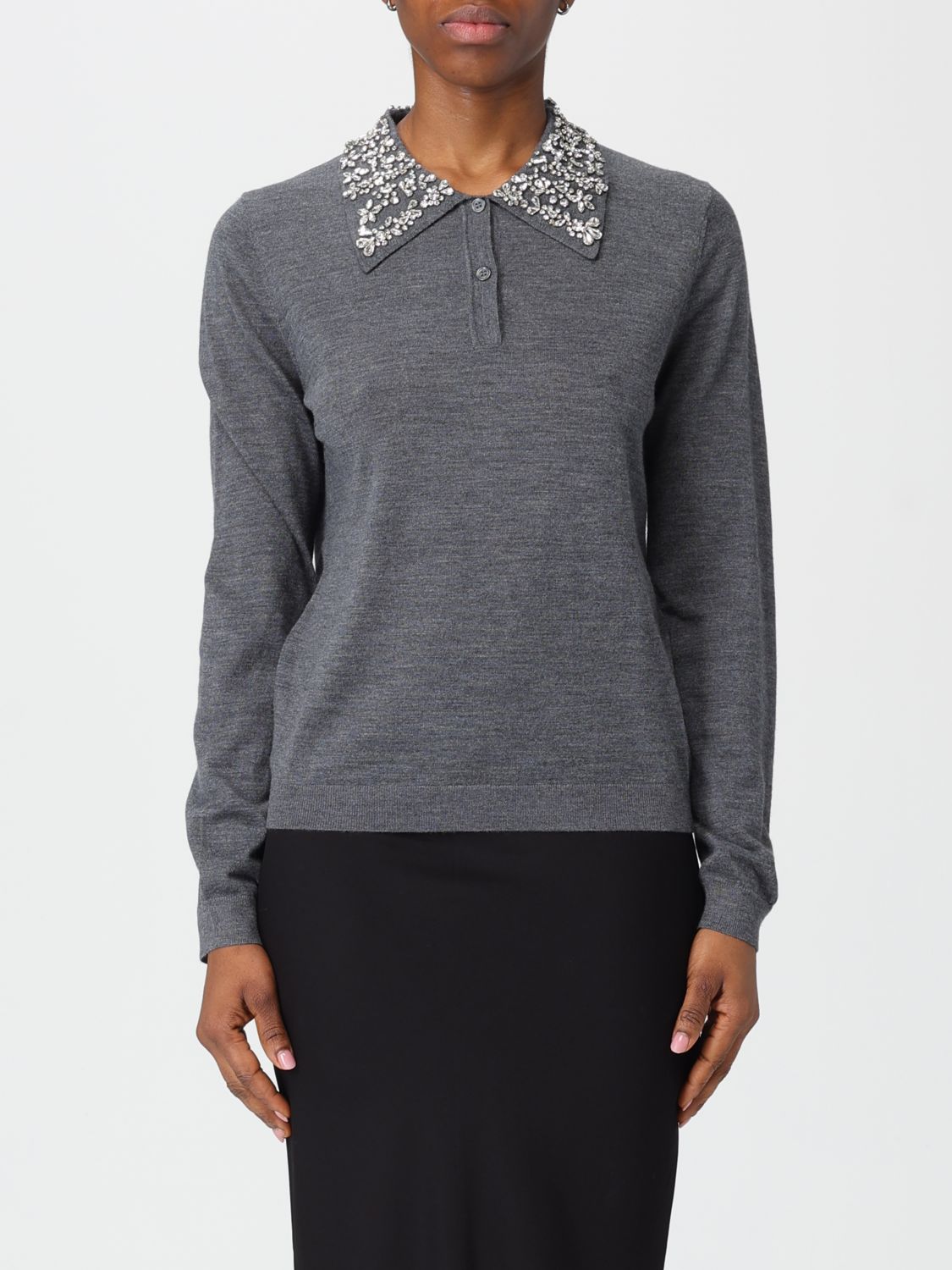 Liviana Conti Sweater  Woman Color Grey In Brown