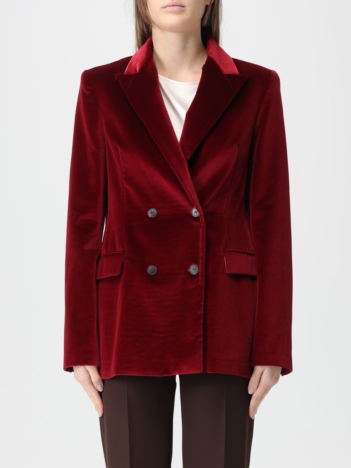 Drumohr Jacket Woman Color Burgundy