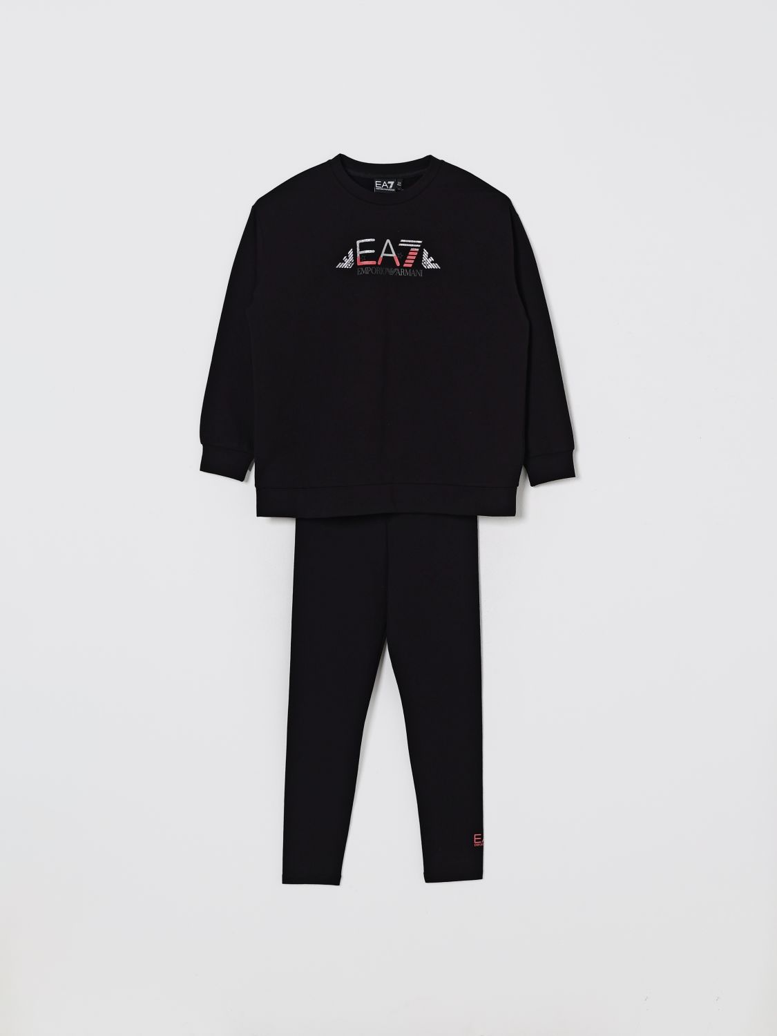 Ea7 Co-ord  Kids Color Black In Black