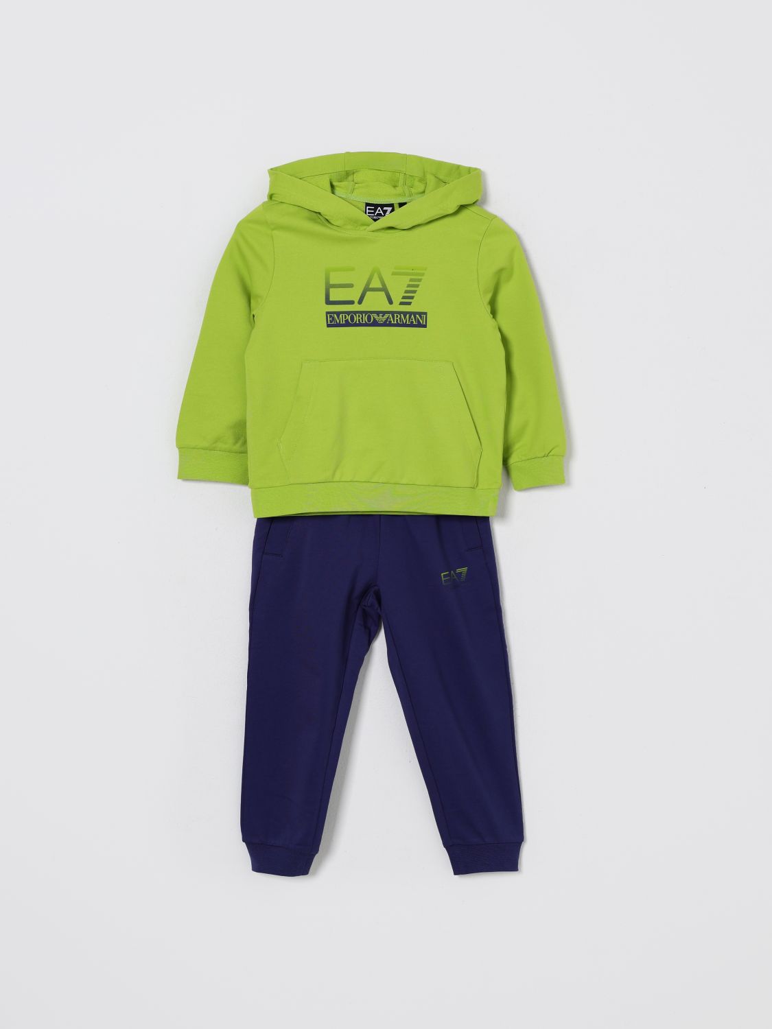 Ea7 Clothing Set Kids Color Green In Multi