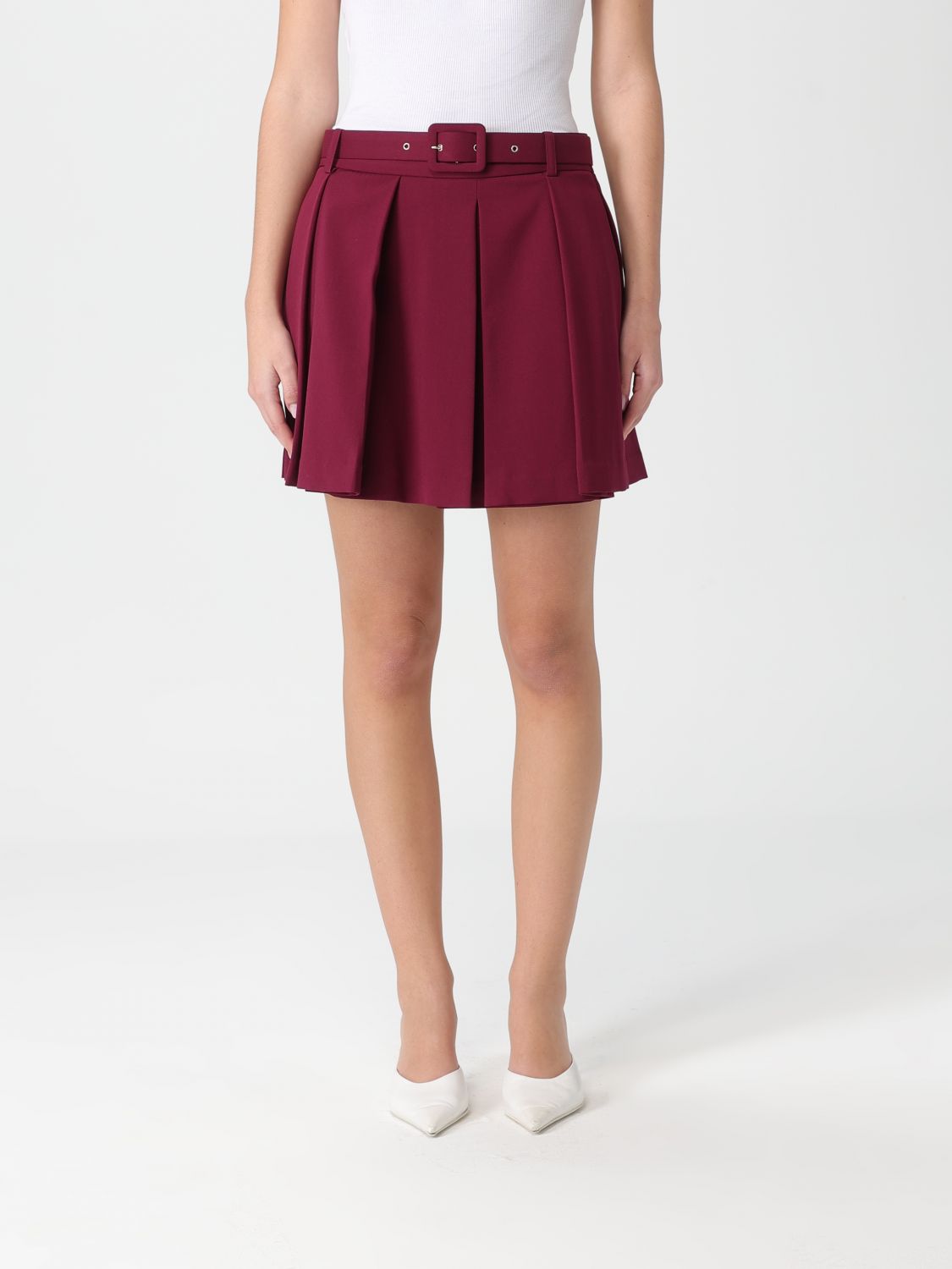 Simona Corsellini Skirt  Woman Color Burgundy In Brown
