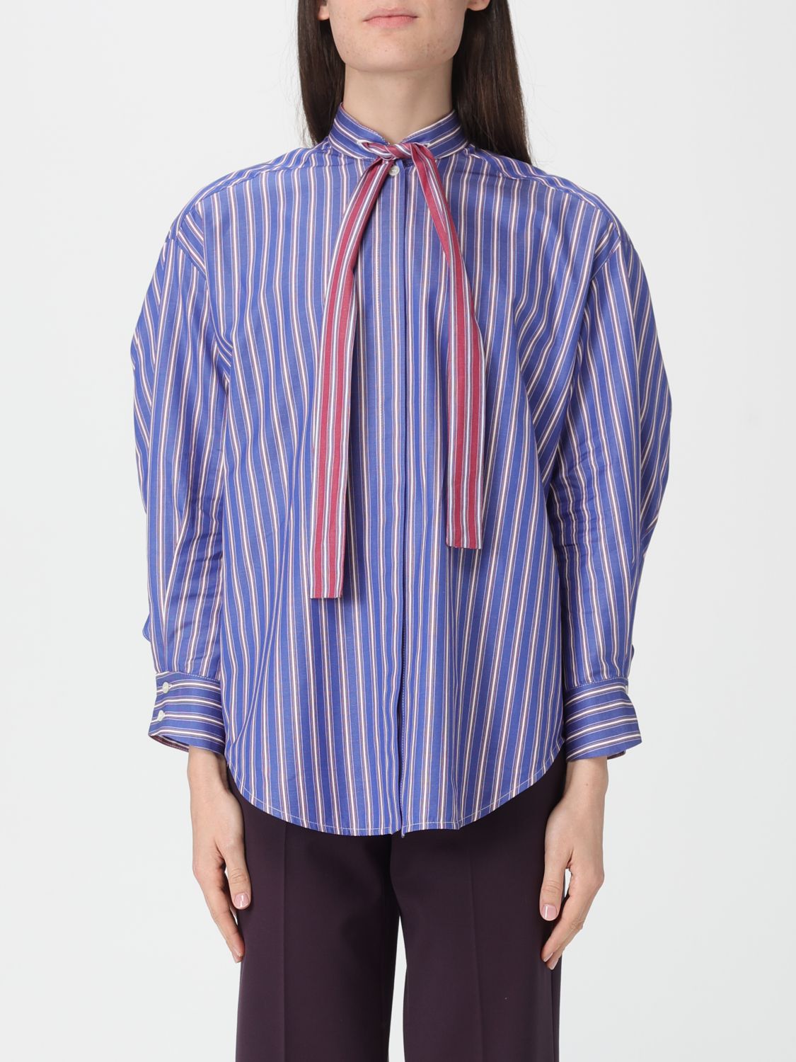 Simona Corsellini Shirt  Woman Color Gnawed Blue In Multi