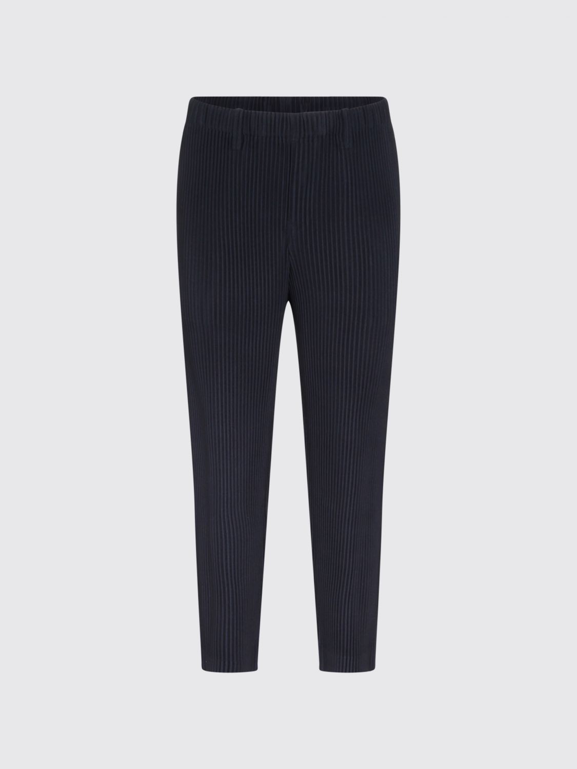 Issey Miyake Pantalone In Poliestere Nero   Uomo In Blue