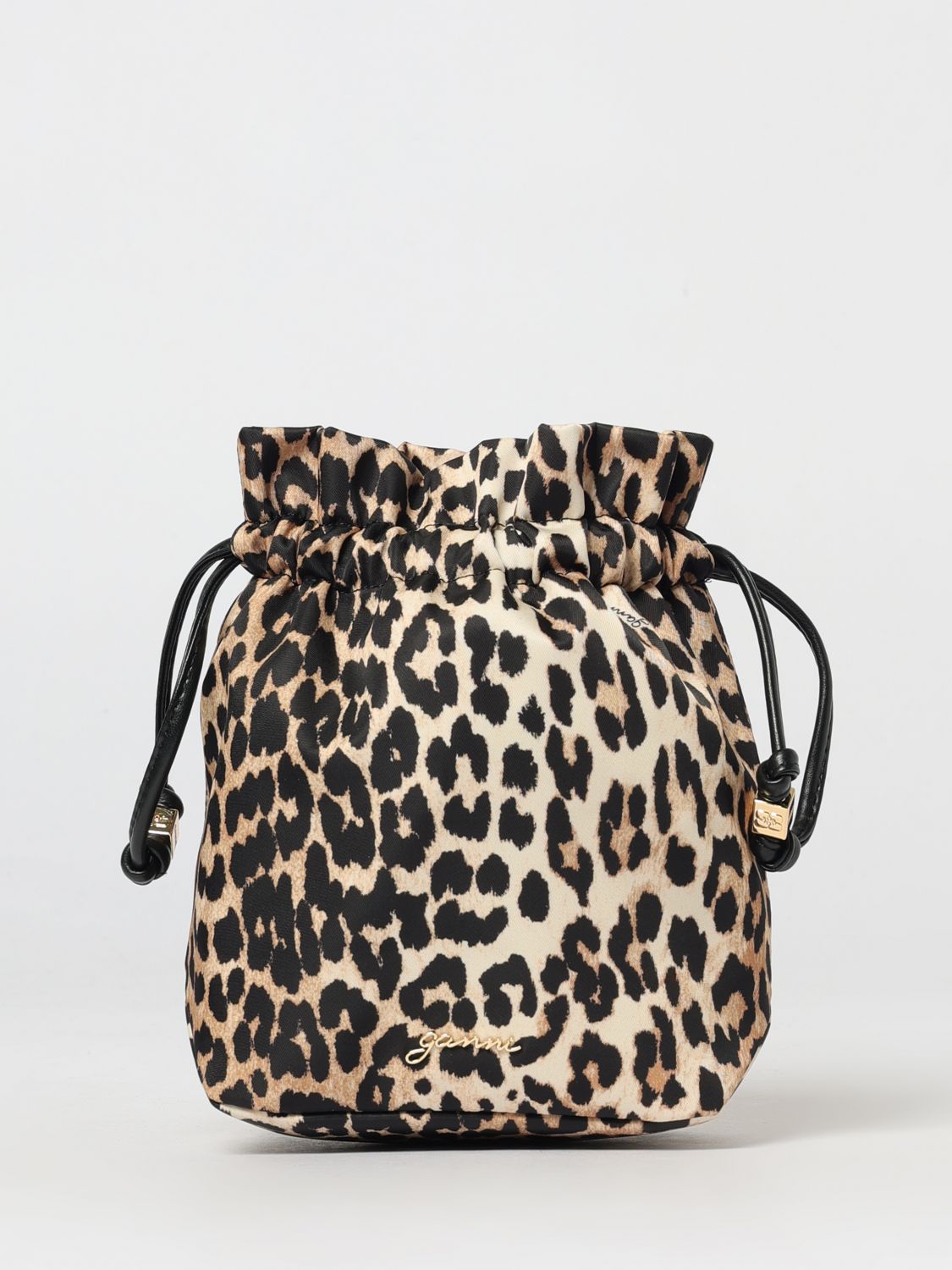 GANNI Mini Bag Woman color Brown　GANNI ミニバッグ レディース カラー ブラウン GANNI