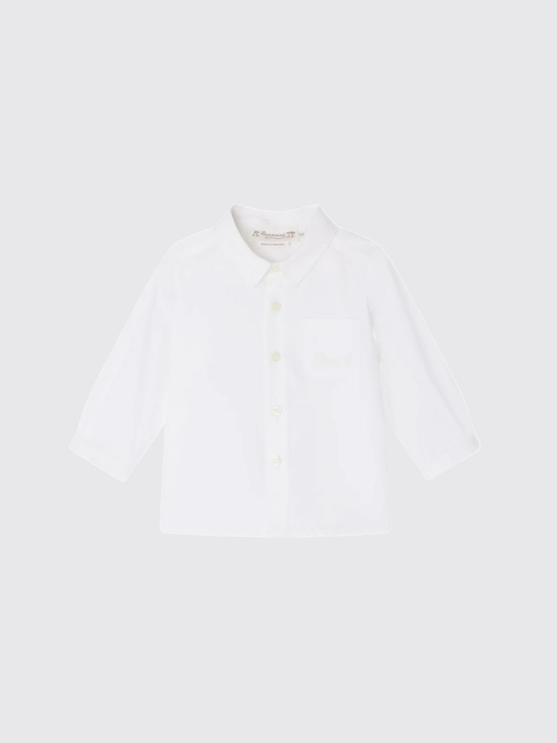 Camicia in popeline di cotone Bonpoint