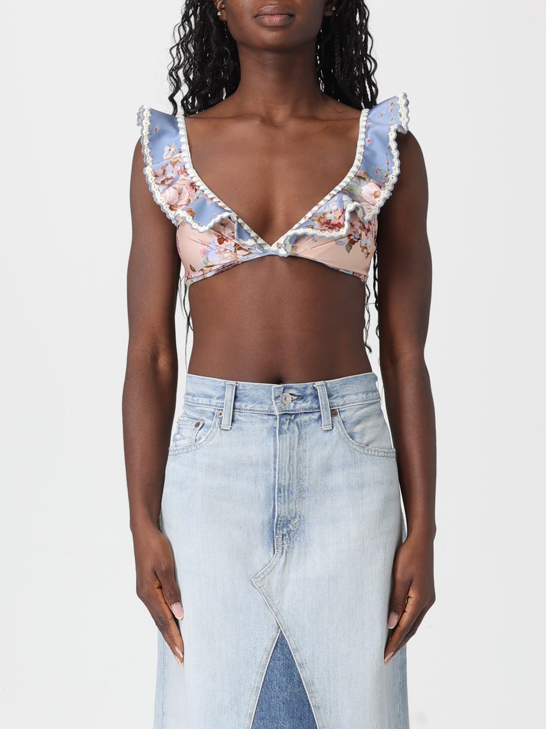 Zimmermann Swimsuit Woman Color Multicolor In Animal Print