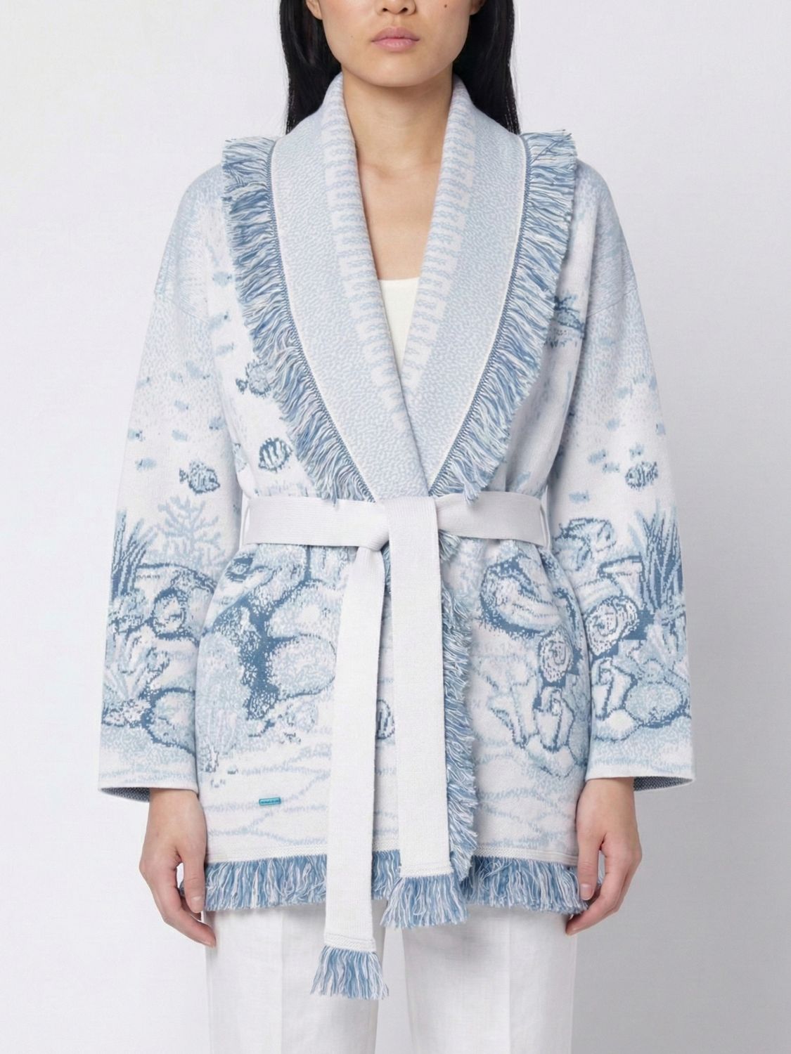 Alanui Cardigan  Woman Color Gnawed Blue