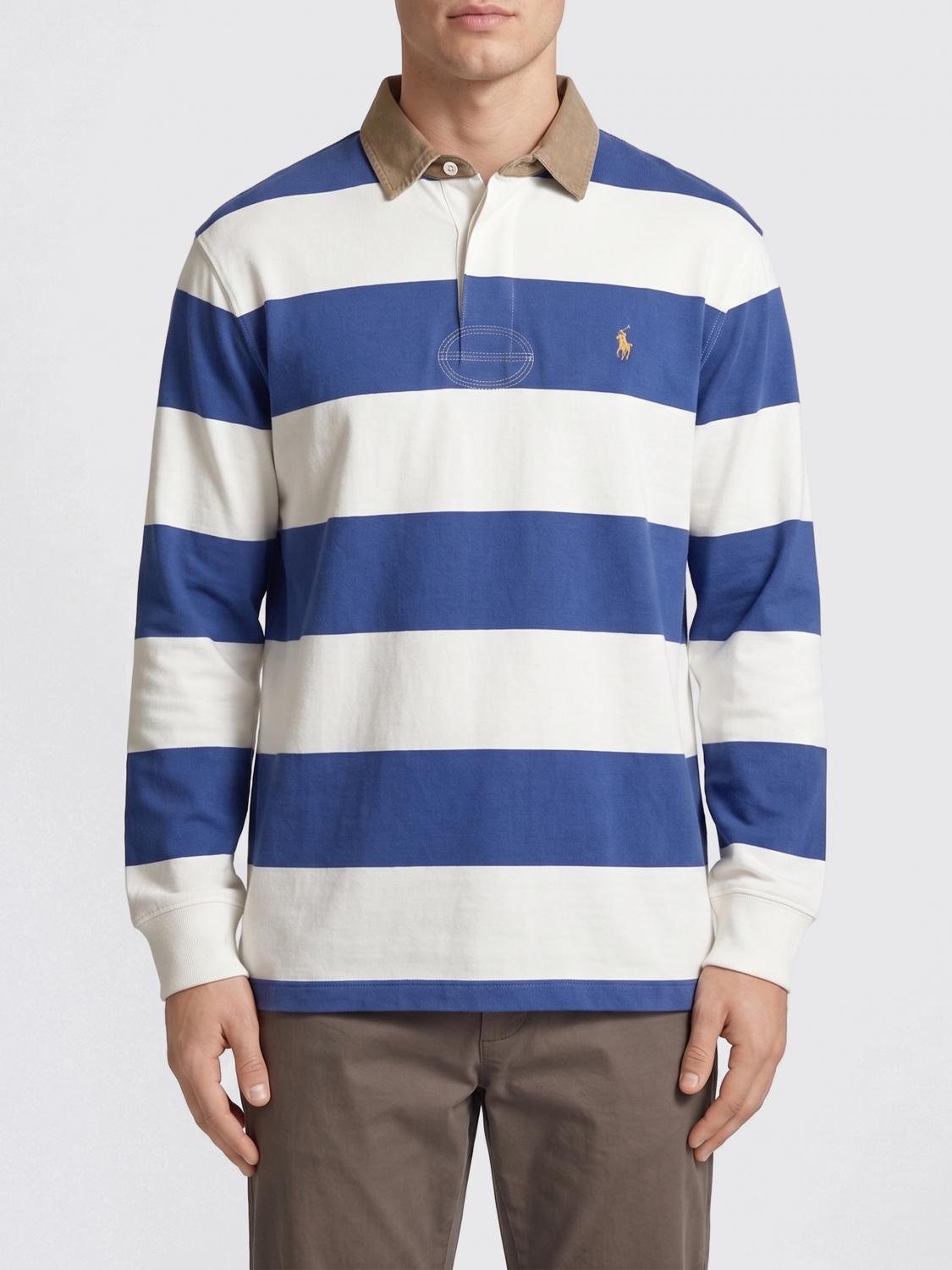 POLO RALPH LAUREN Polo in cotone a righe con logo Pony