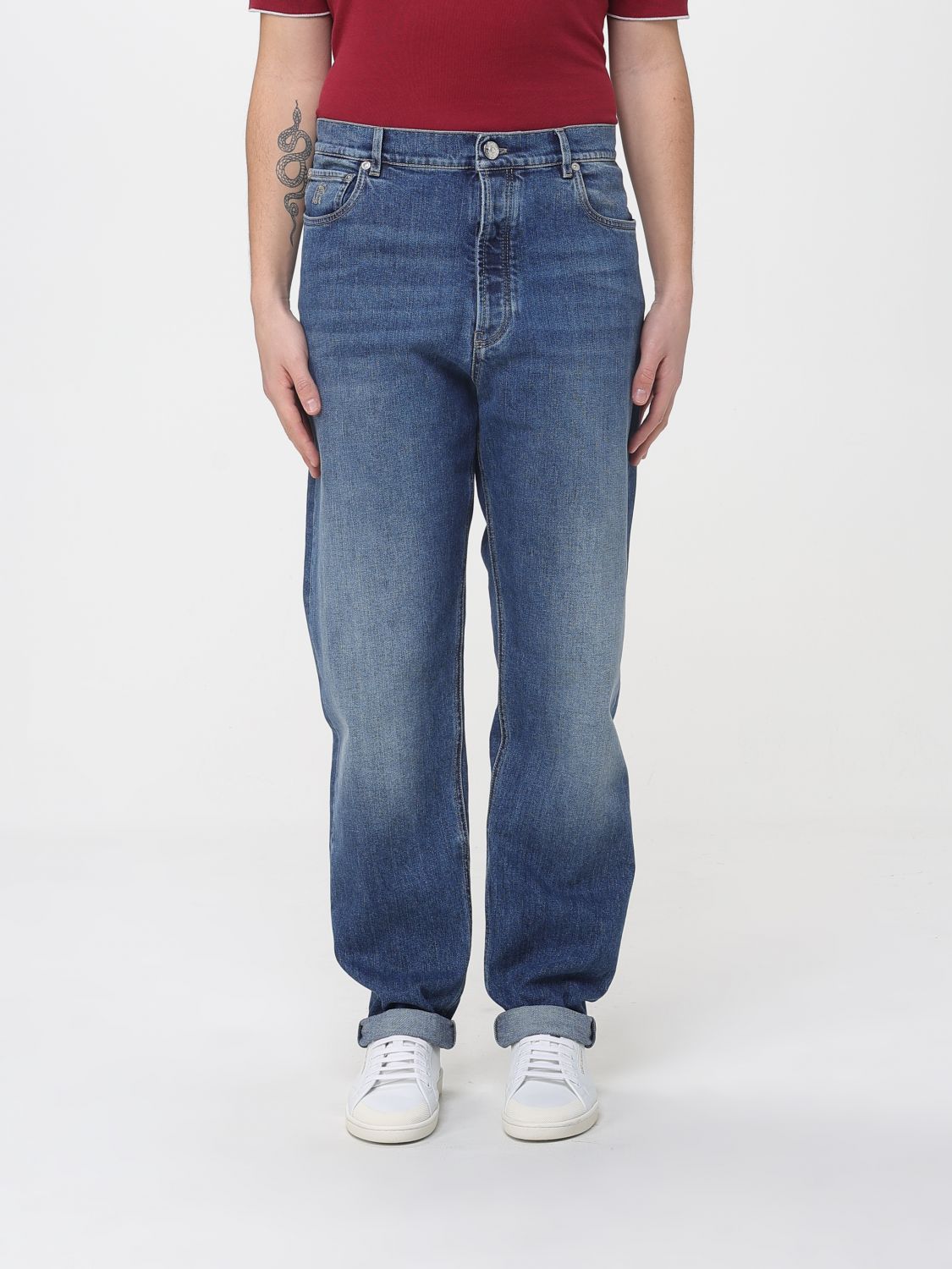 Brunello Cucinelli Jeans Men color Denim