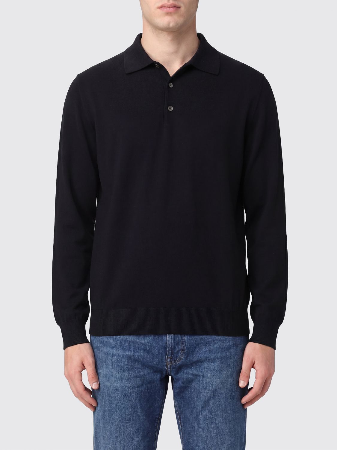 Brunello Cucinelli Polo Shirt Men color Black