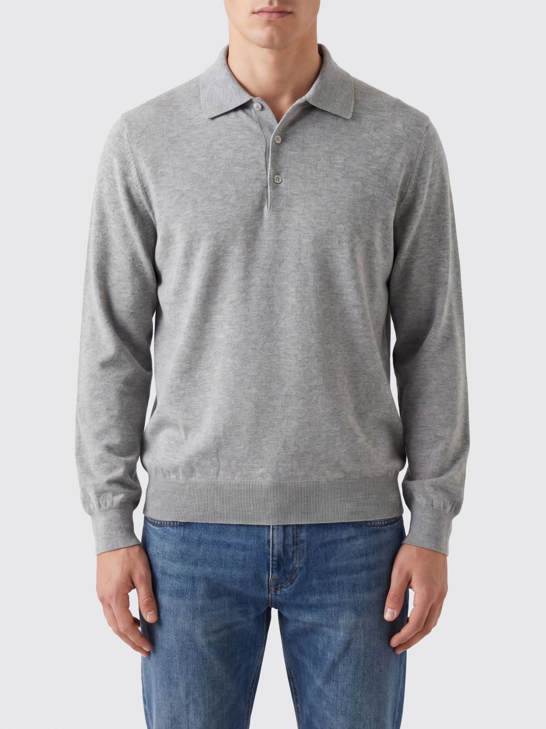 BRUNELLO CUCINELLI Polo Shirt Men color Blue 1