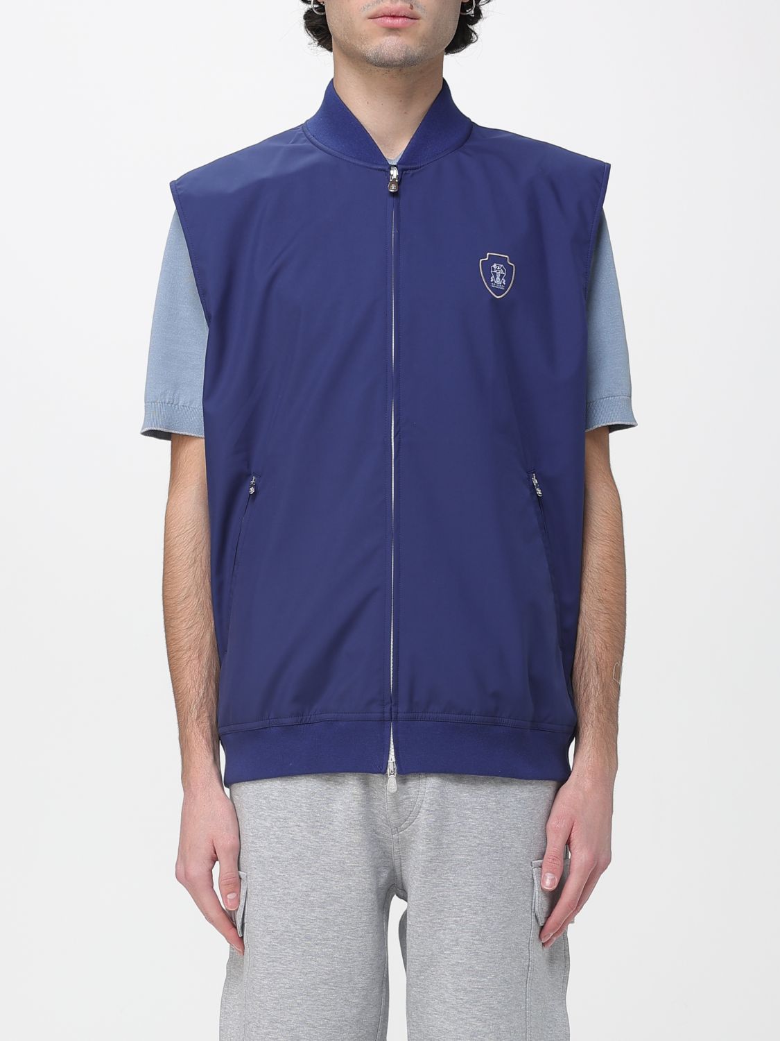 BRUNELLO CUCINELLI Polo Herren Farbe Blau