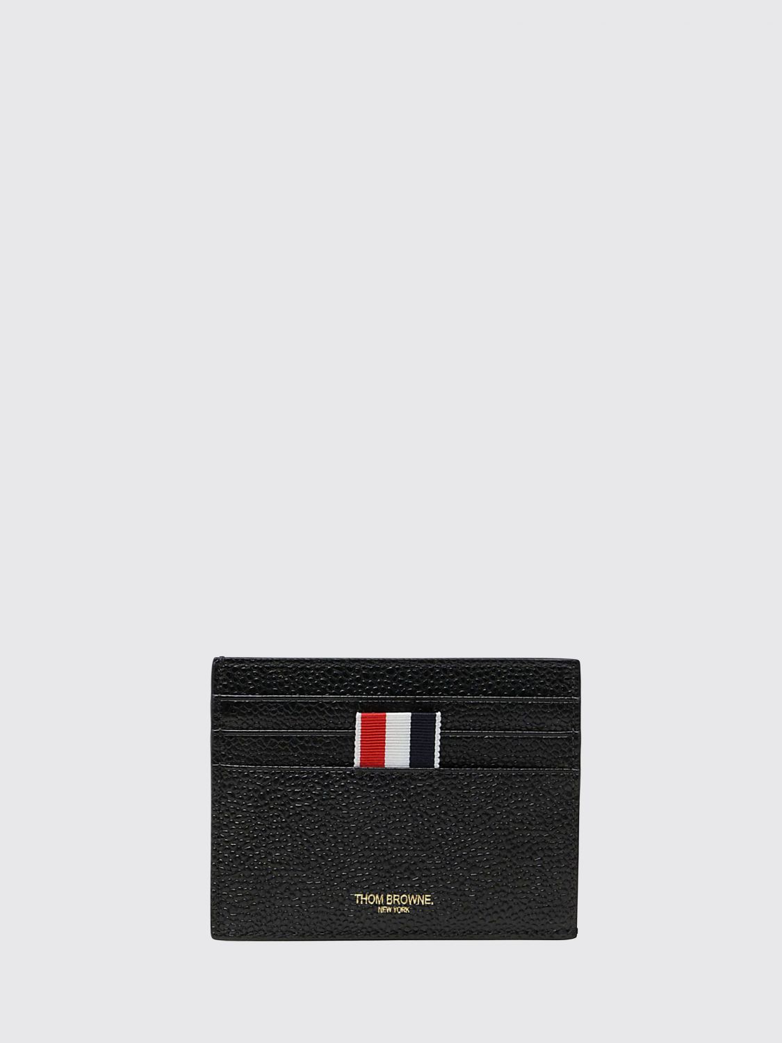 THOM BROWNE Wallet Woman color Black　THOM BROWNE 財布 レディース カラー ブラック THOM
