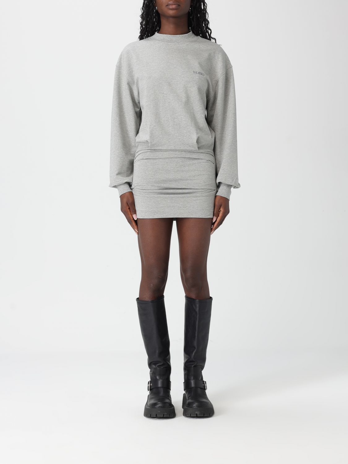 THE ATTICO Kleid Damen Farbe Grau