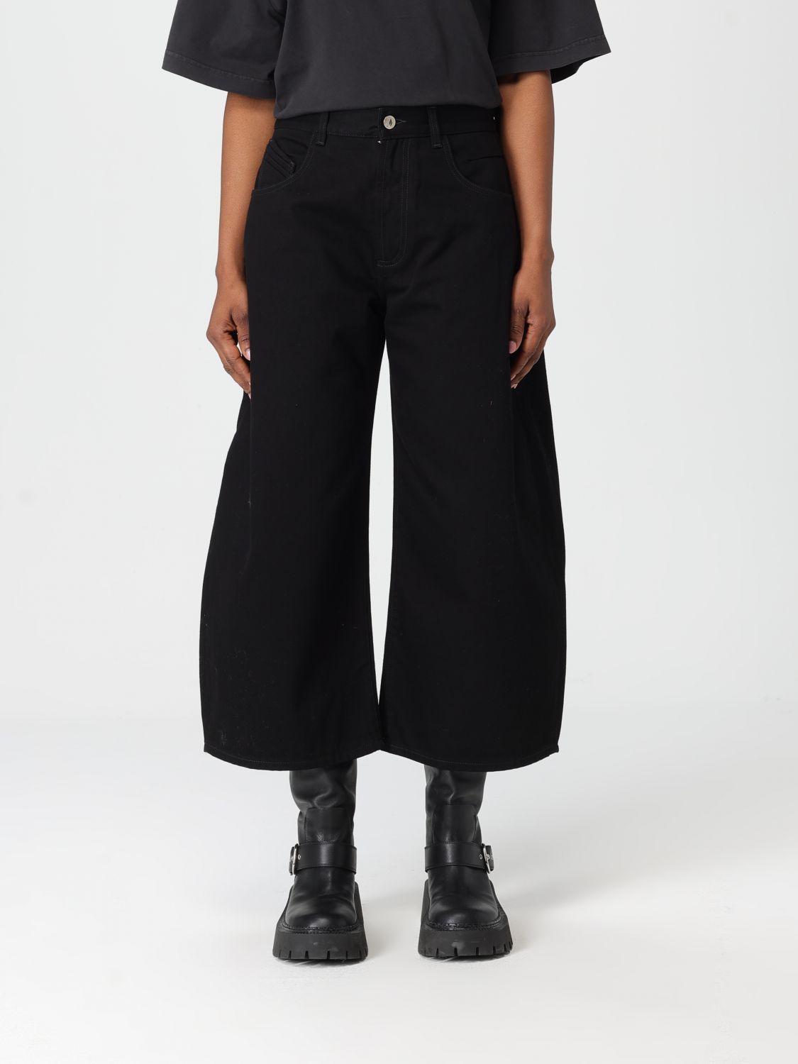 Attico Jeans The  Woman Color Black In Black