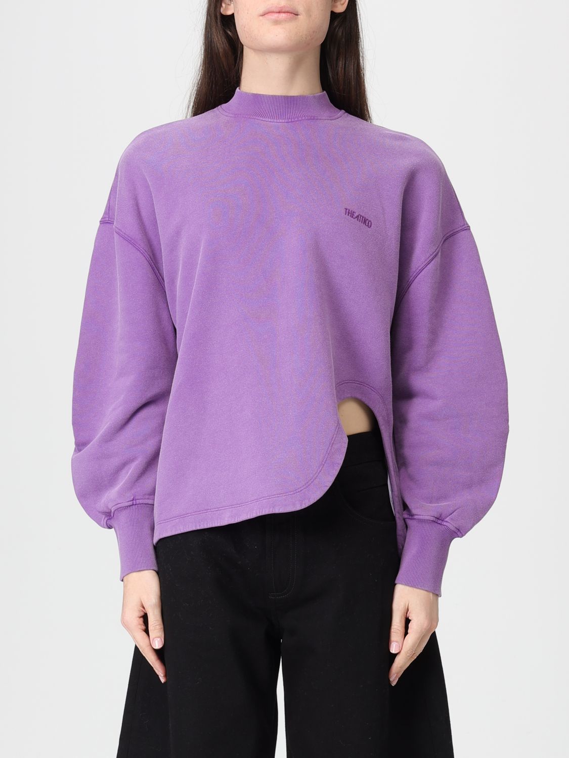 Attico Sweatshirt Woman The In Purple