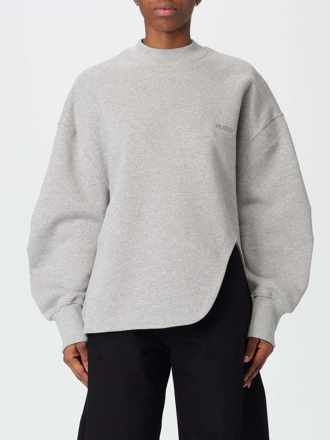 Attico Sweatshirt The Woman Color Grey In Gray