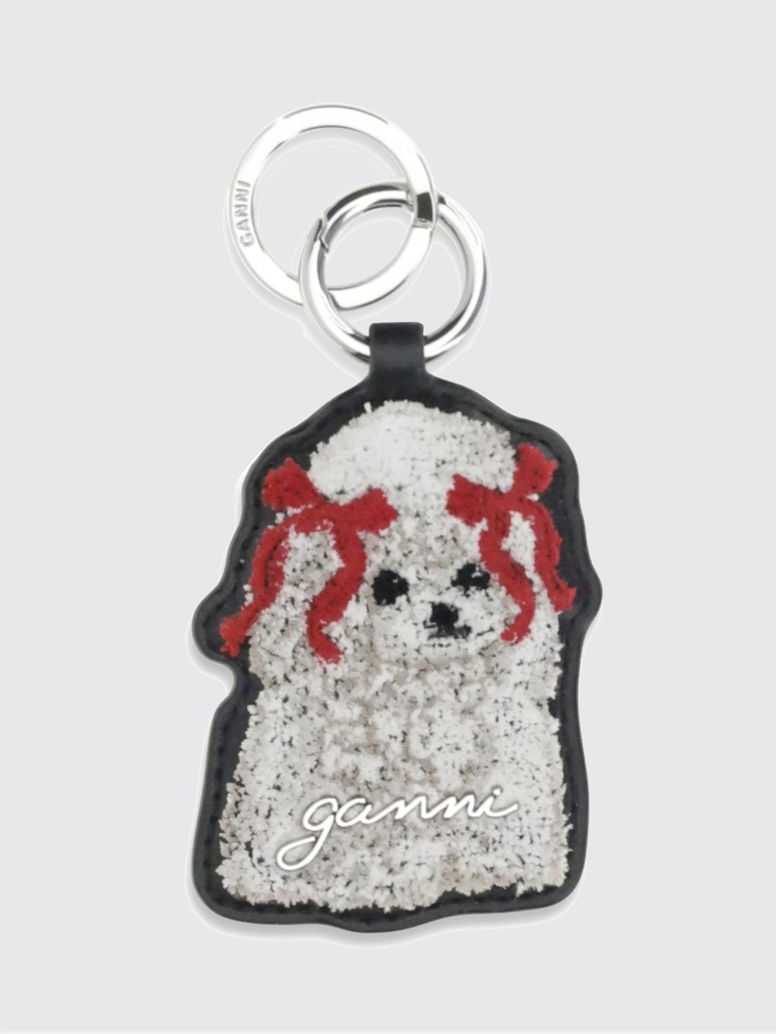 GANNI Key Chain Woman color Black　GANNI キーホルダー 女性カラー ブラック GANNI
