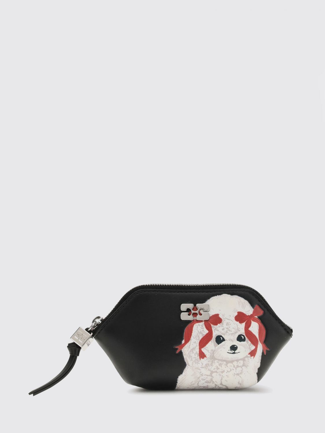 GANNI Wallet Woman color Black　GANNI 財布 レディース カラー ブラック GANNI