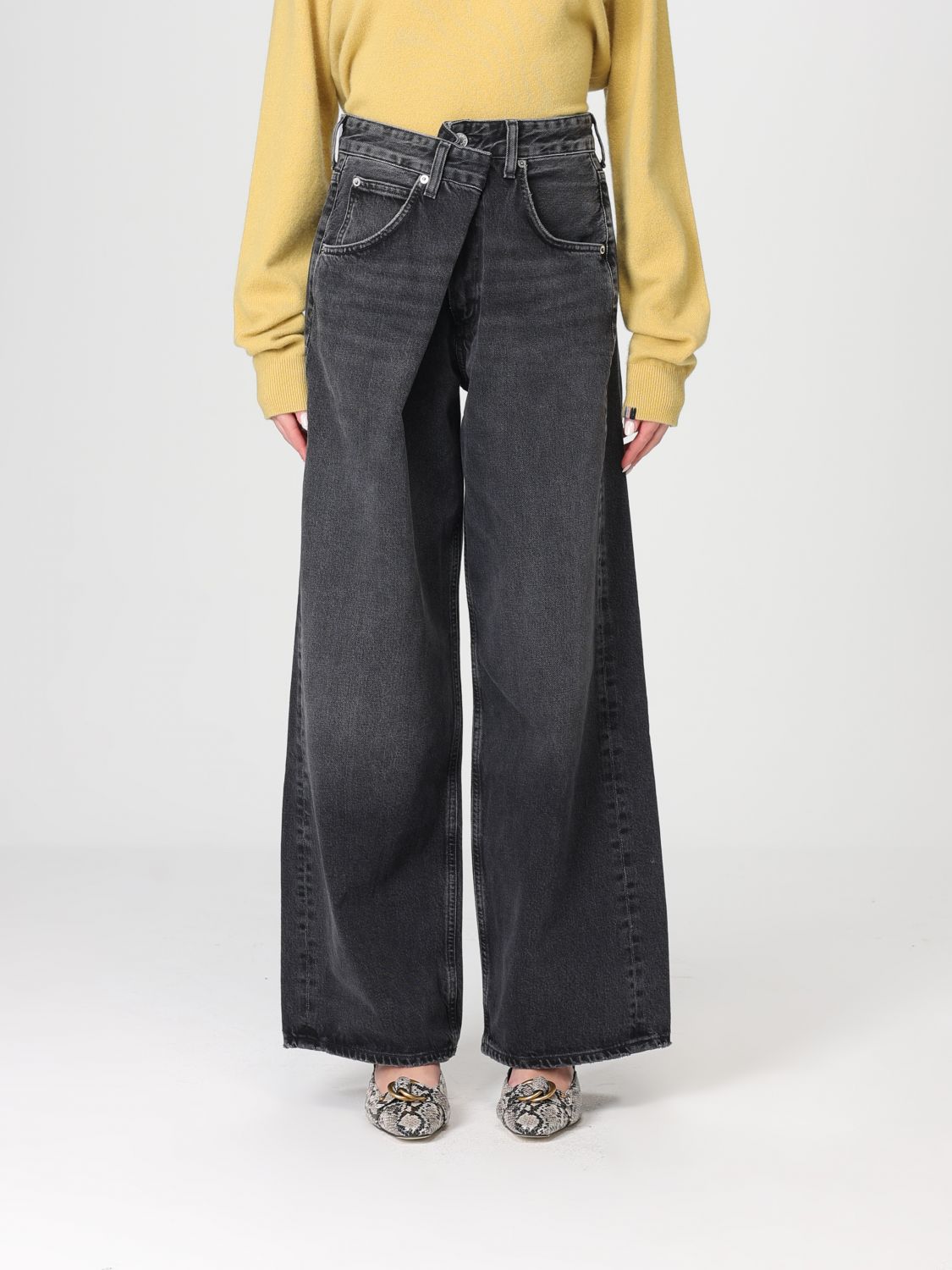 AGOLDE Jeans Damen Farbe Grau
