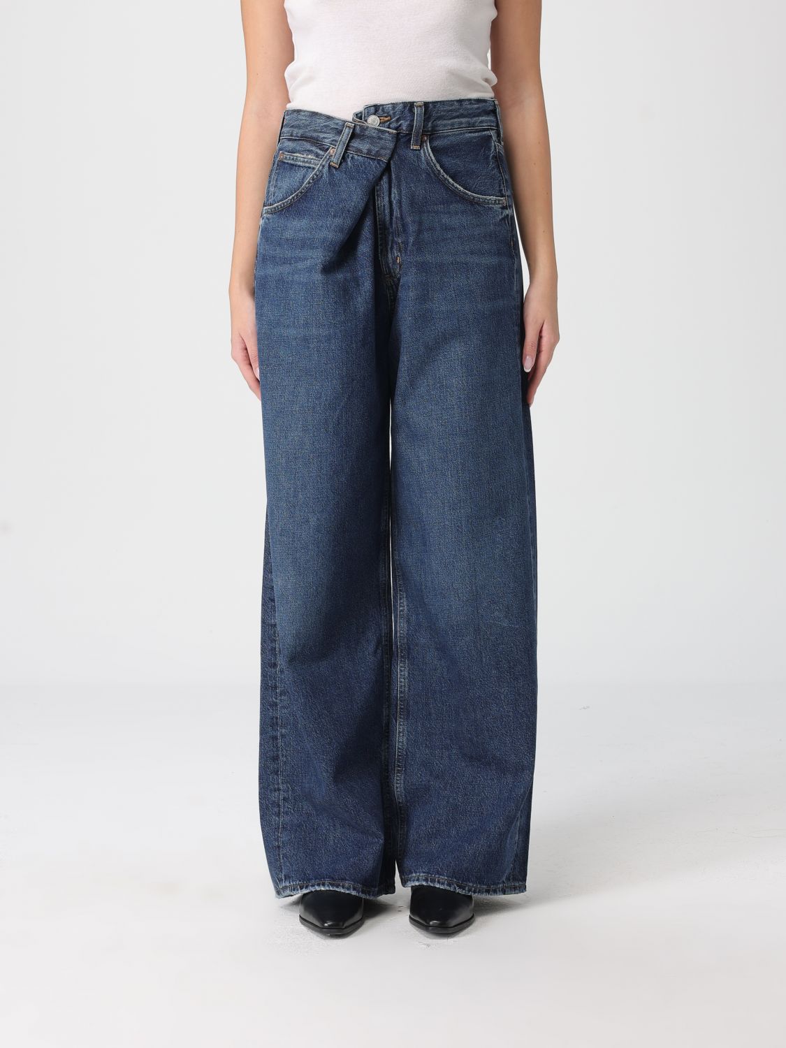 AGOLDE Jeans Damen Farbe Denim