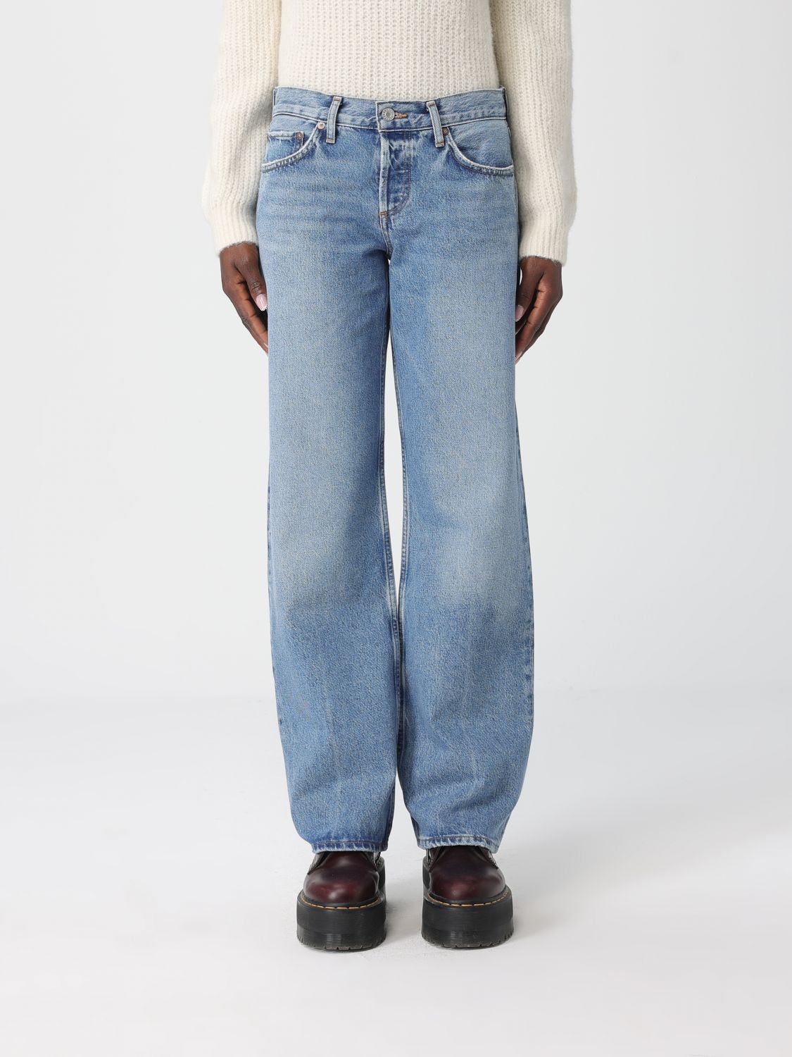 AGOLDE Jeans Damen Farbe Denim