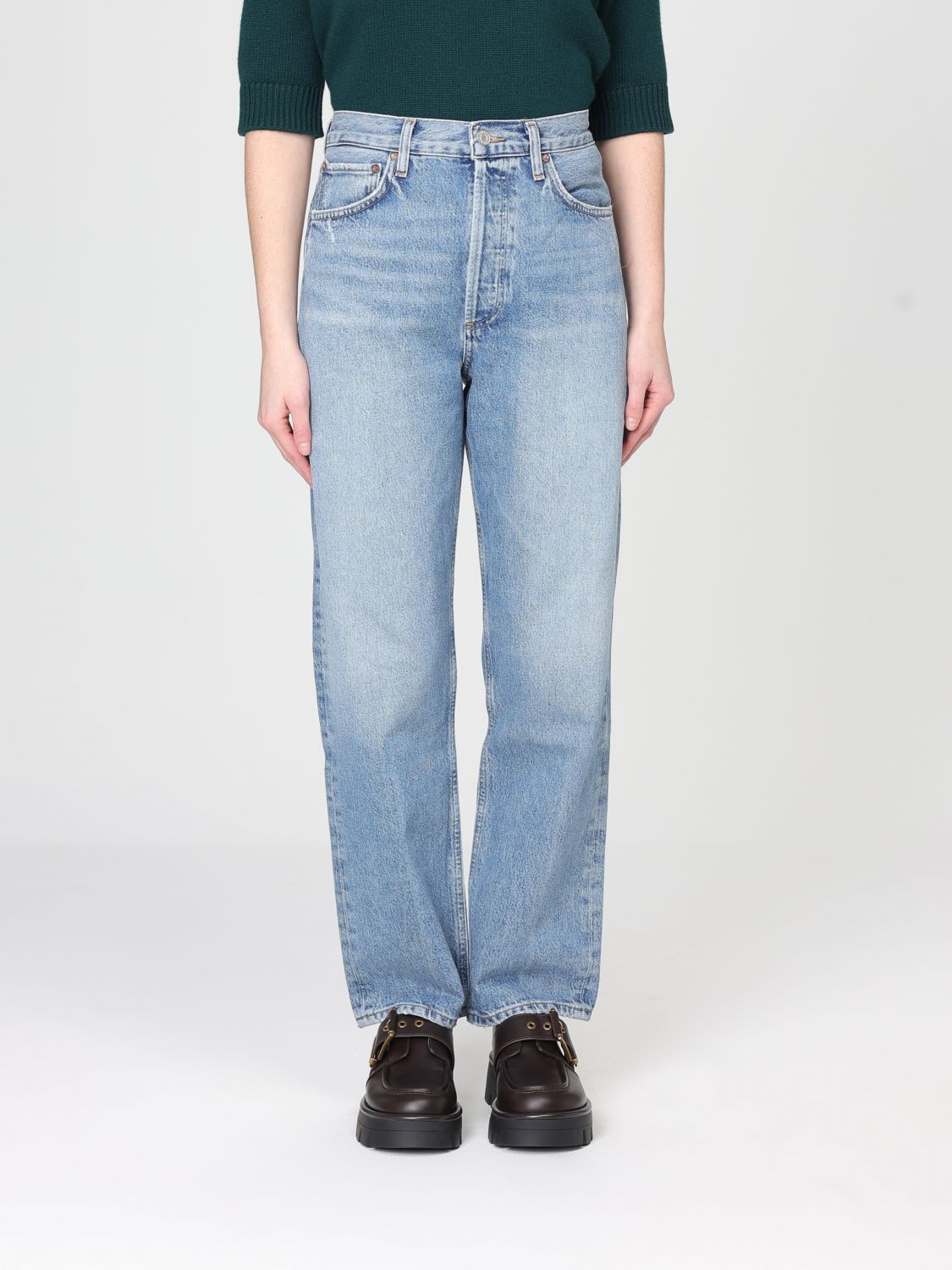 AGOLDE Jeans Damen Farbe Denim