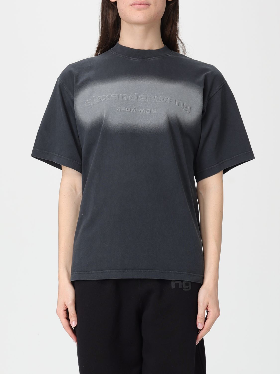 T-shirt Alexander Wang in cotone con logo