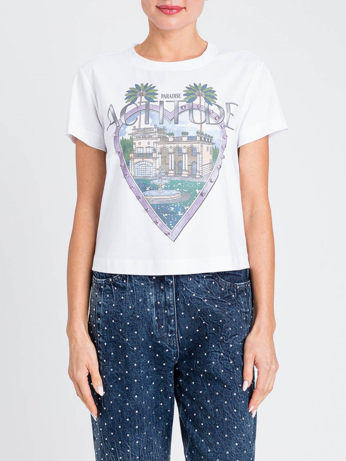 Twinset Actitude T-shirt  Woman Color White In White